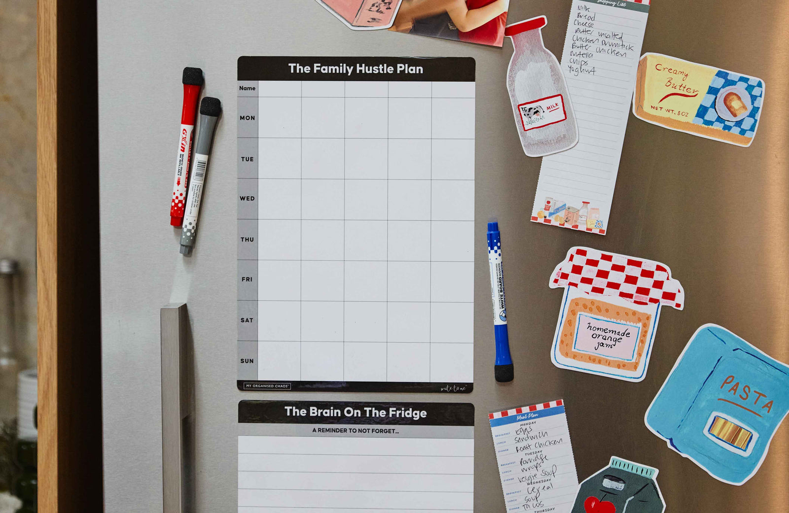 Life On The Fridge. Magnetic Planners
