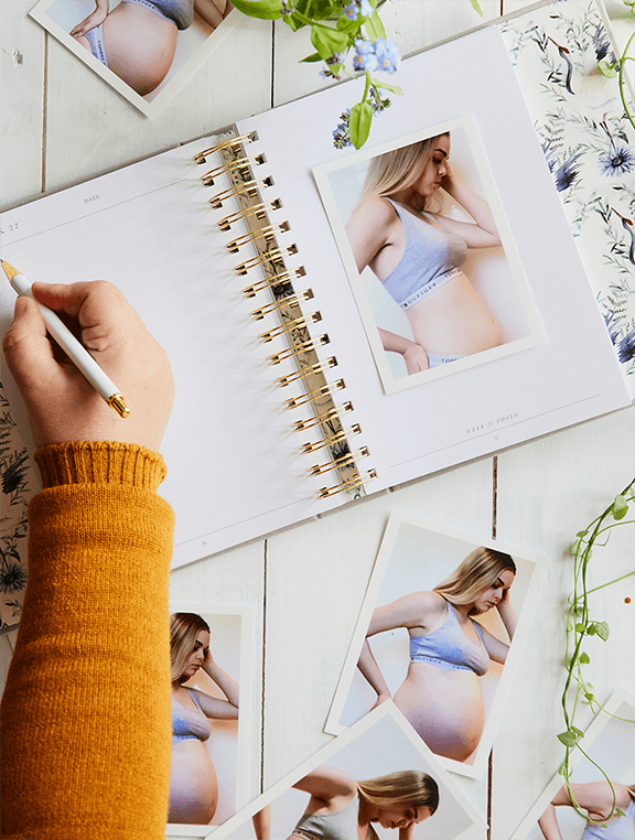 Bump. My Pregnancy Journal. Light Grey