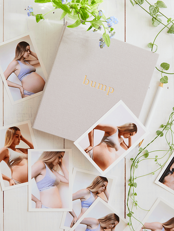 Bump. My Pregnancy Journal. Light Grey