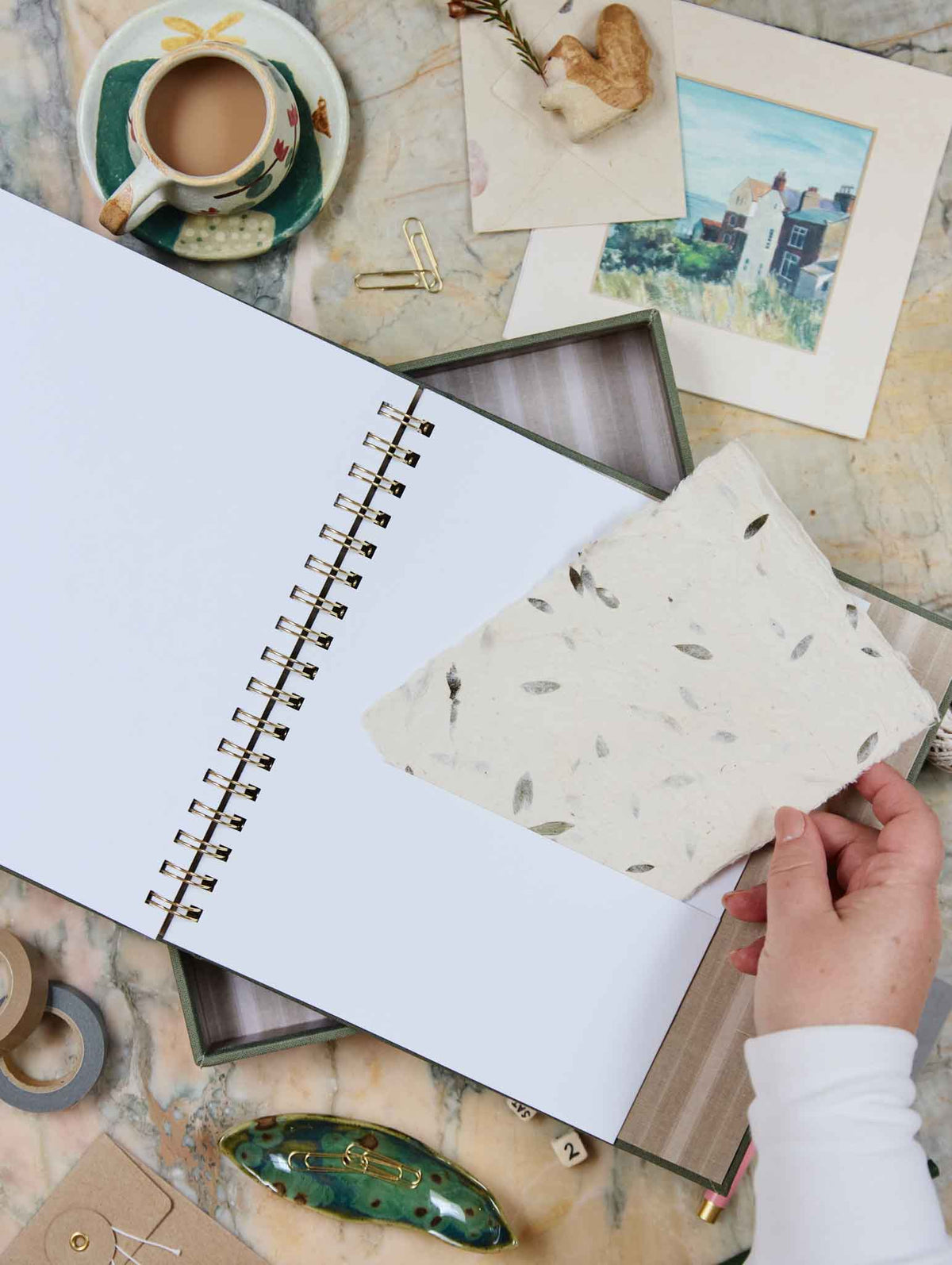 2026 Linen Calendar Rose + Daily Hustle Planner Pistachio + FREE PEN PACK!