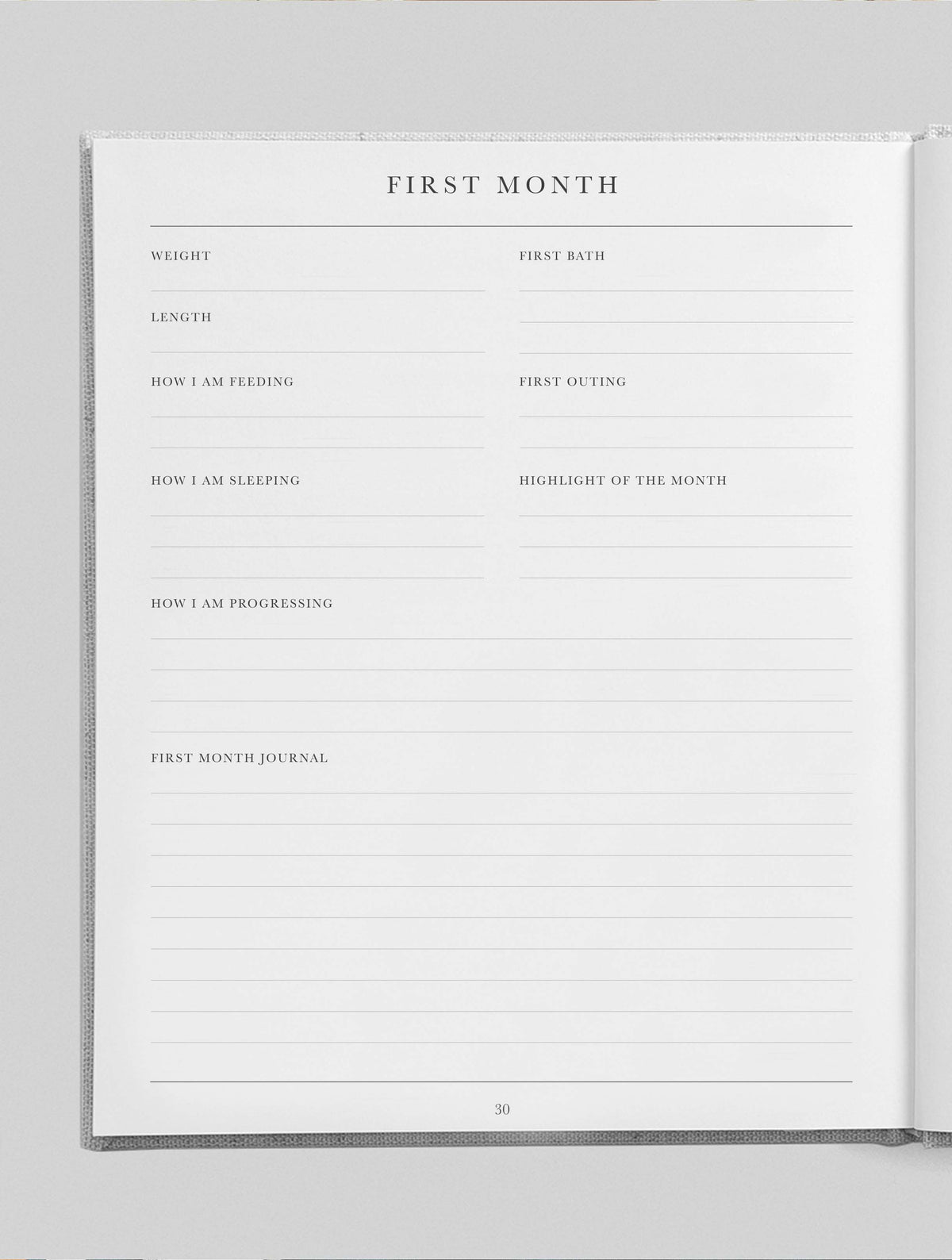 Baby. First Year Of You. Seafoam. Slightly Imperfect