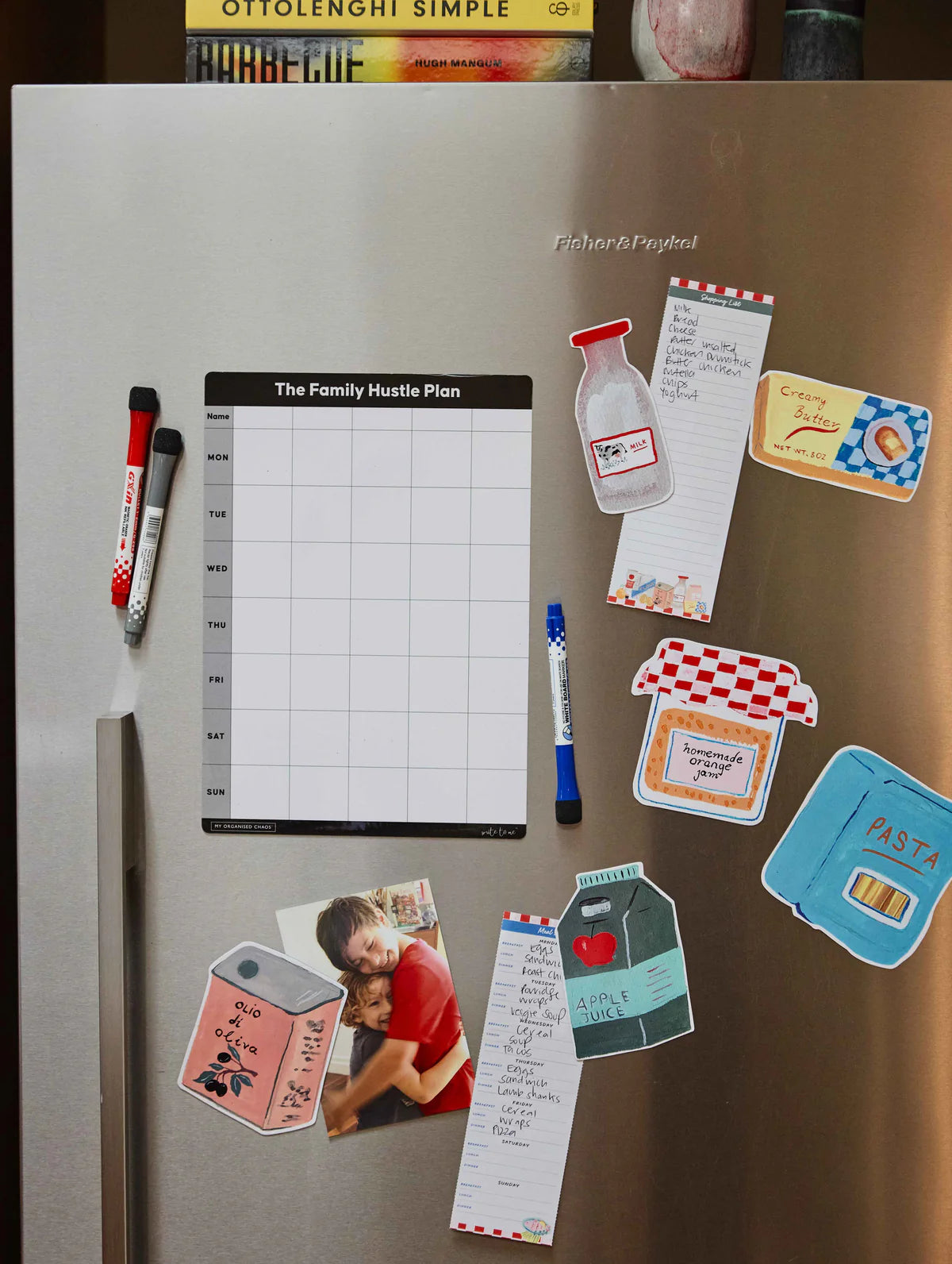 Chaos Meet Calm. Magnetic Planner Set