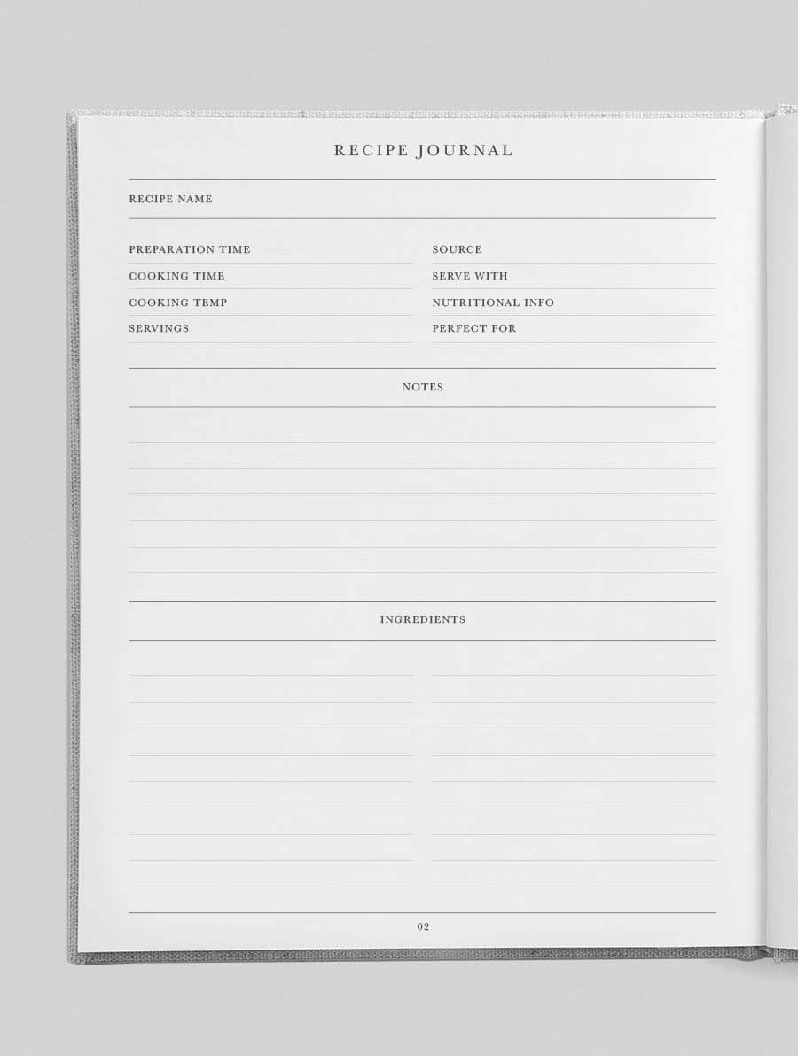 Recipes Journal. Olive