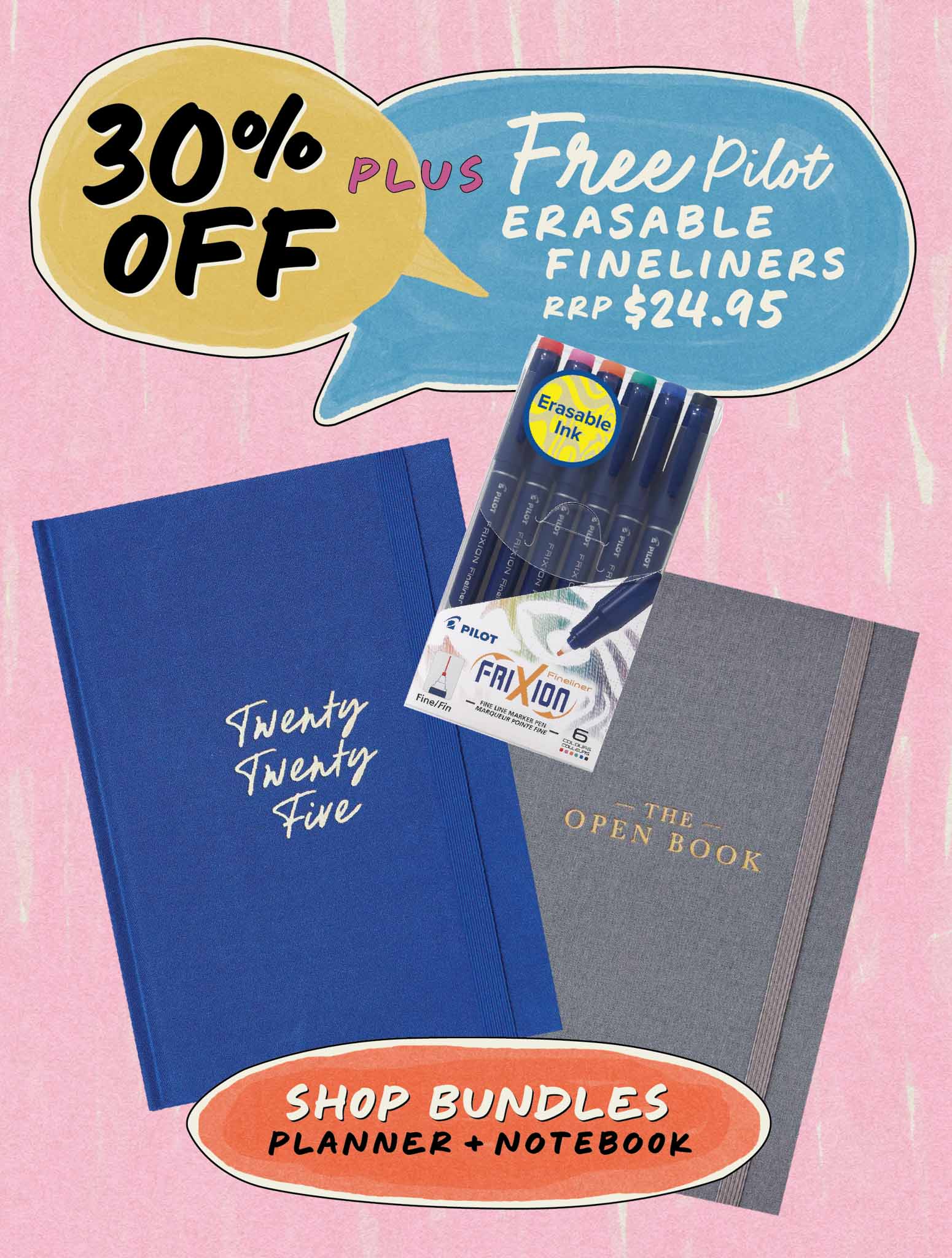 30% off Planner + Notebook