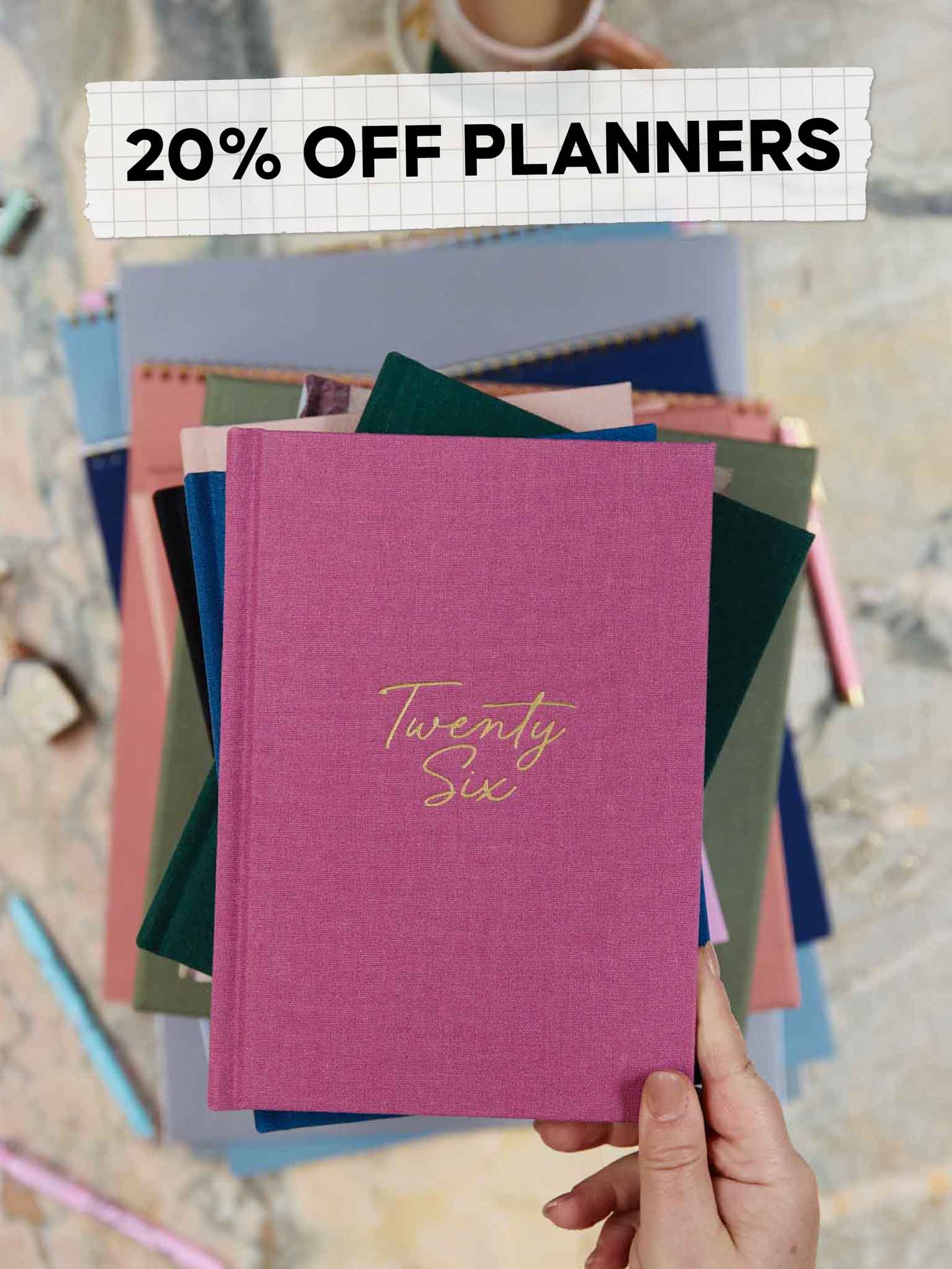 20% OFF PLANNERS
