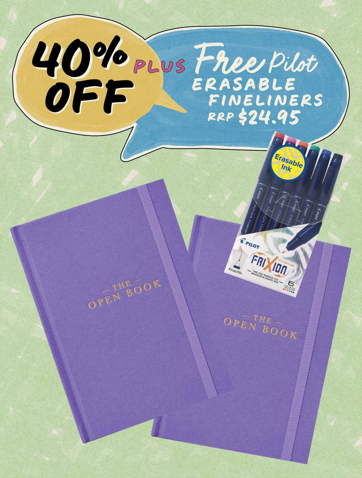 Open Book Violet Bundle + FREE PEN PACK!