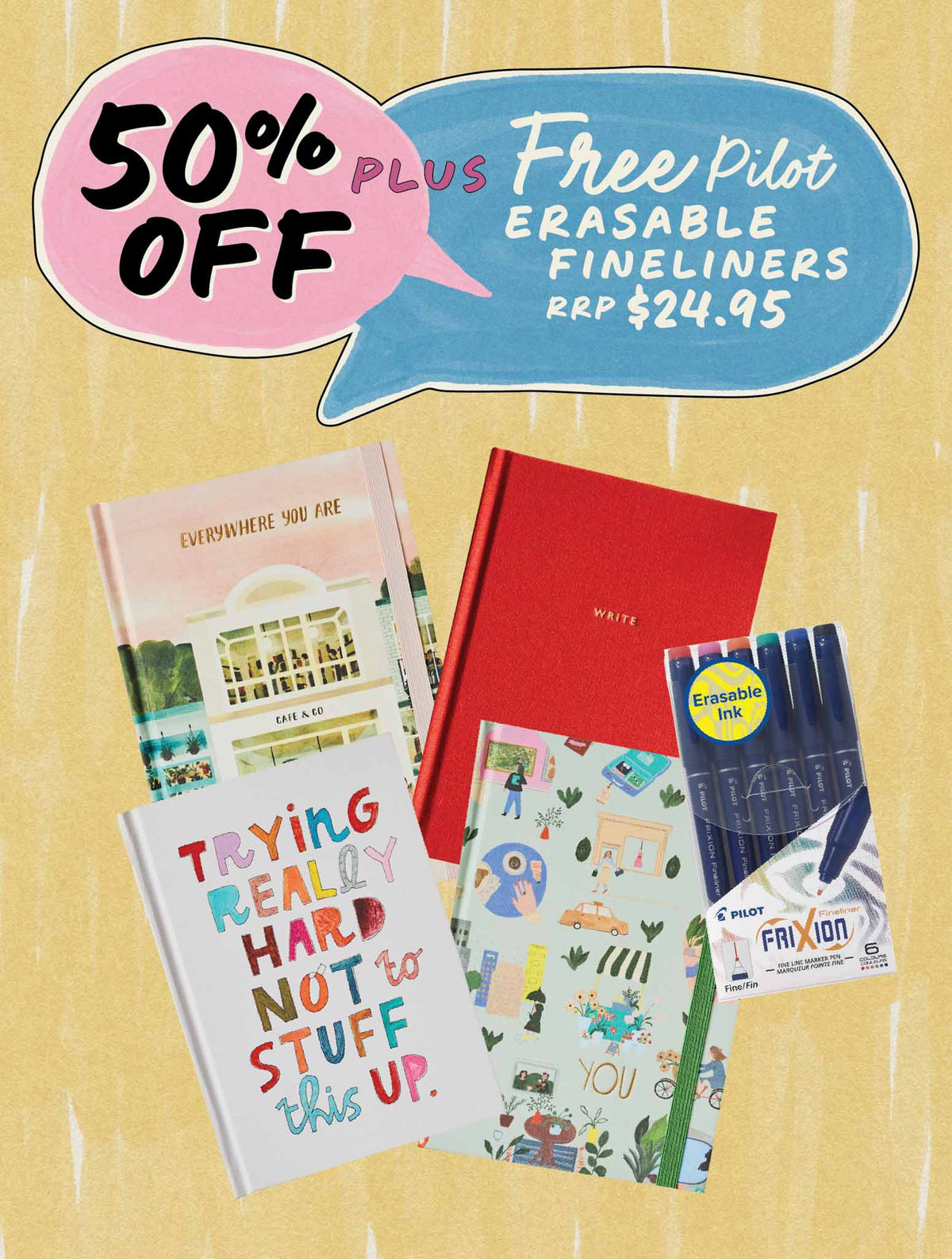 Write Your Year Notebook Bundle + FREE PEN PACK!