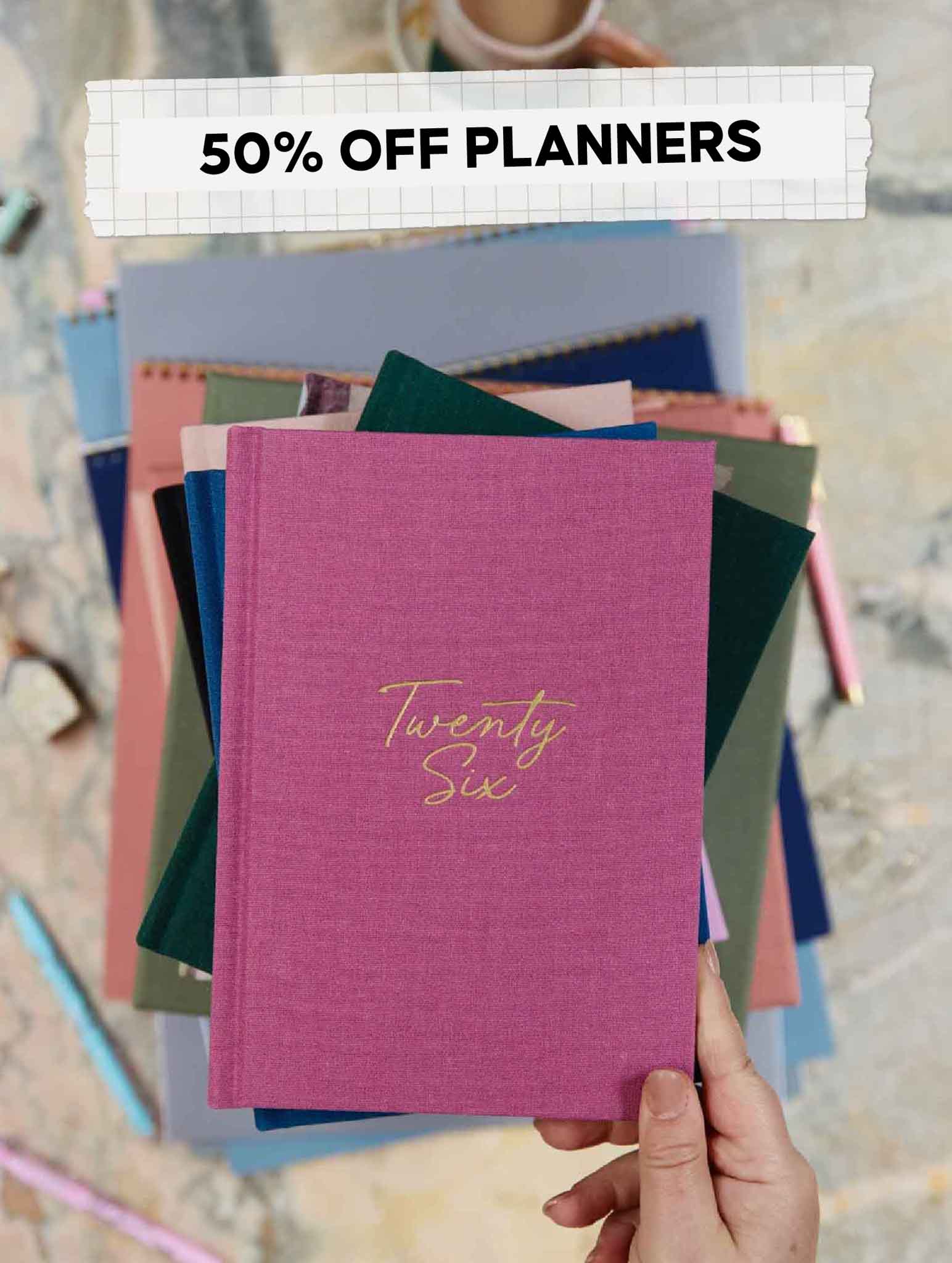 50% OFF 2026 PLANNERS