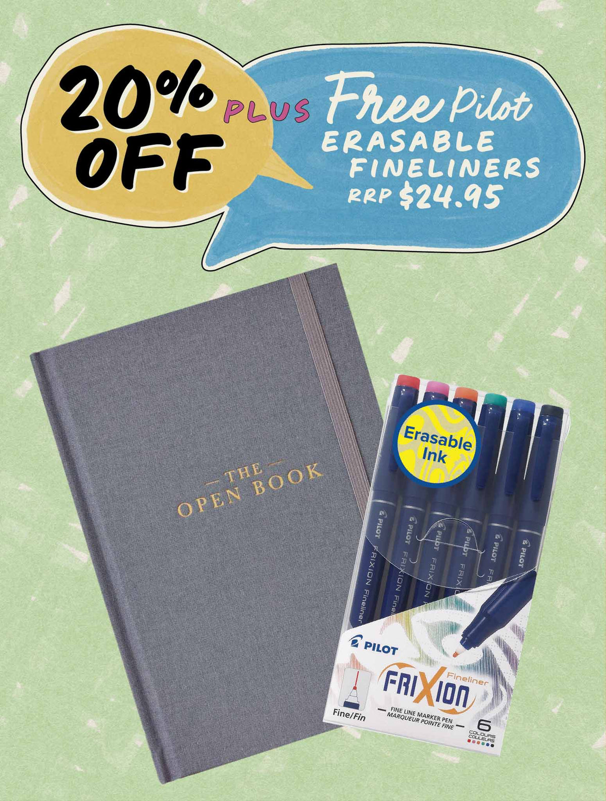 The Open Book Grey + FREE PEN PACK!