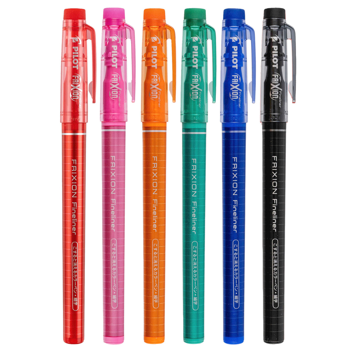 Pilot FriXion Erasable Fineliners. Assorted 6 Pack