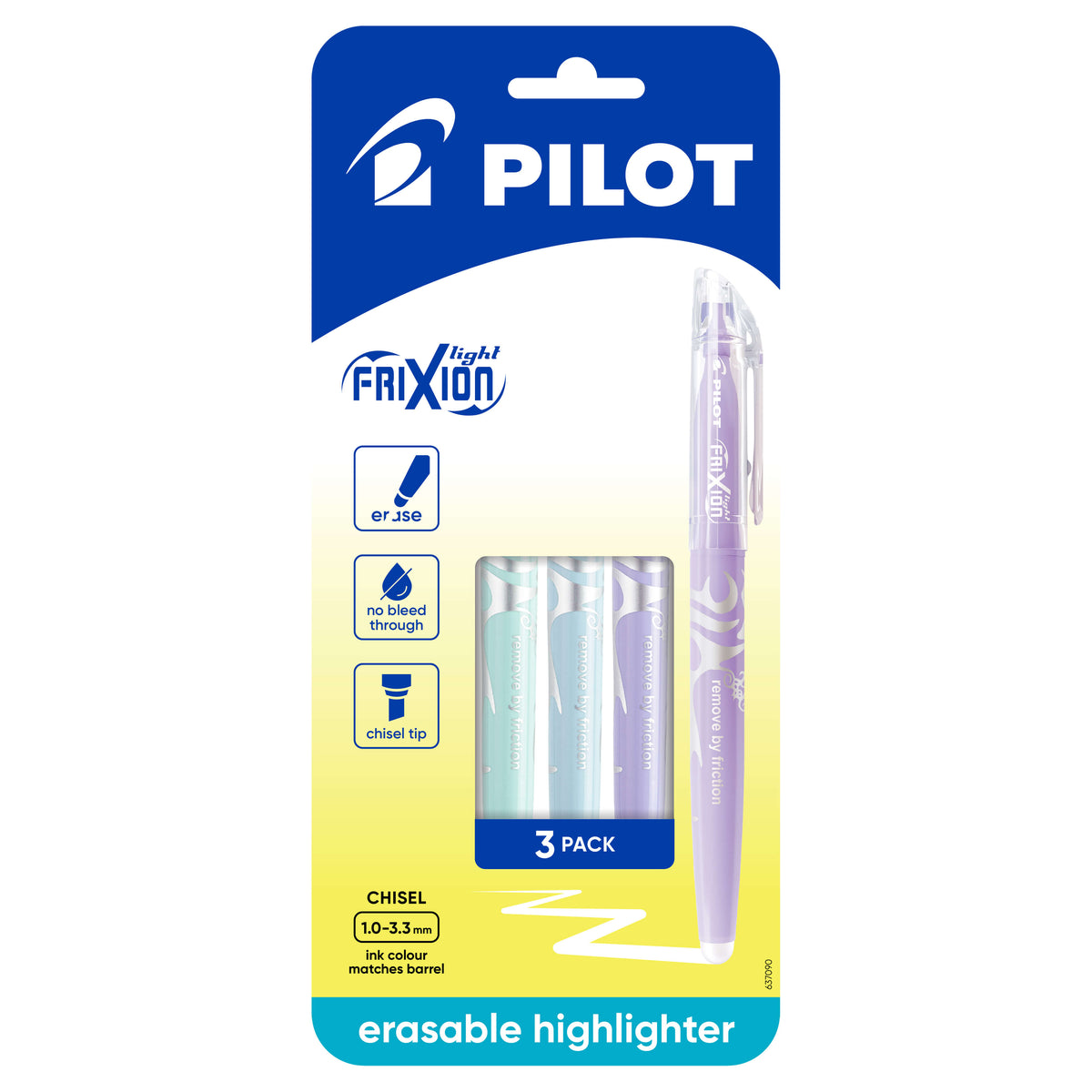 Pilot FriXion Highlighters. Assorted 3 Pack