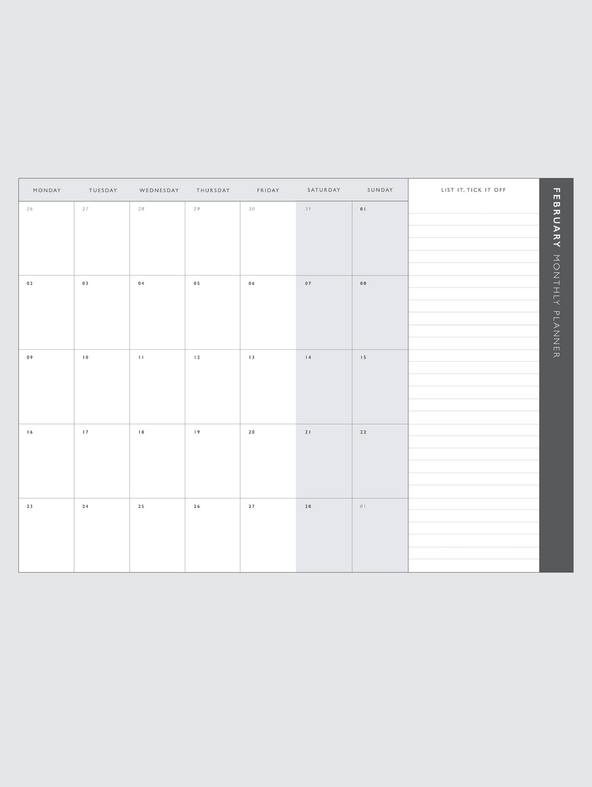 2026 Weekly Planner. Let&#39;s Get Excited. Preorder
