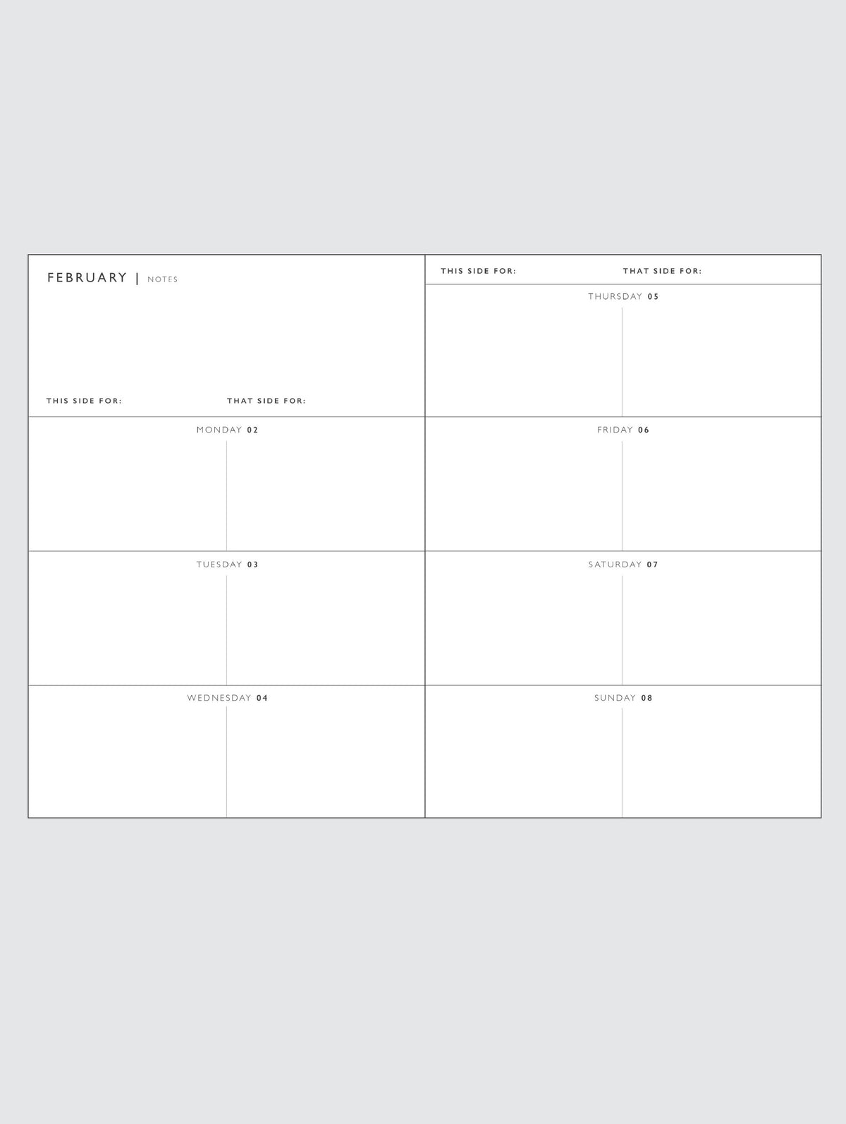 2026 Weekly Planner. Blush. Preorder