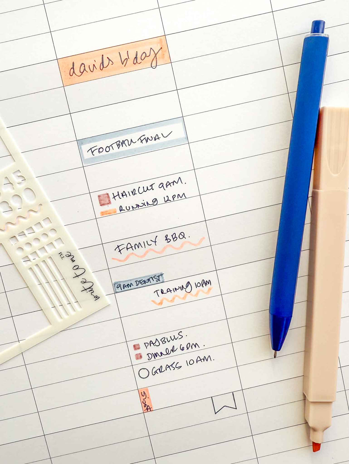 Planner Stencil