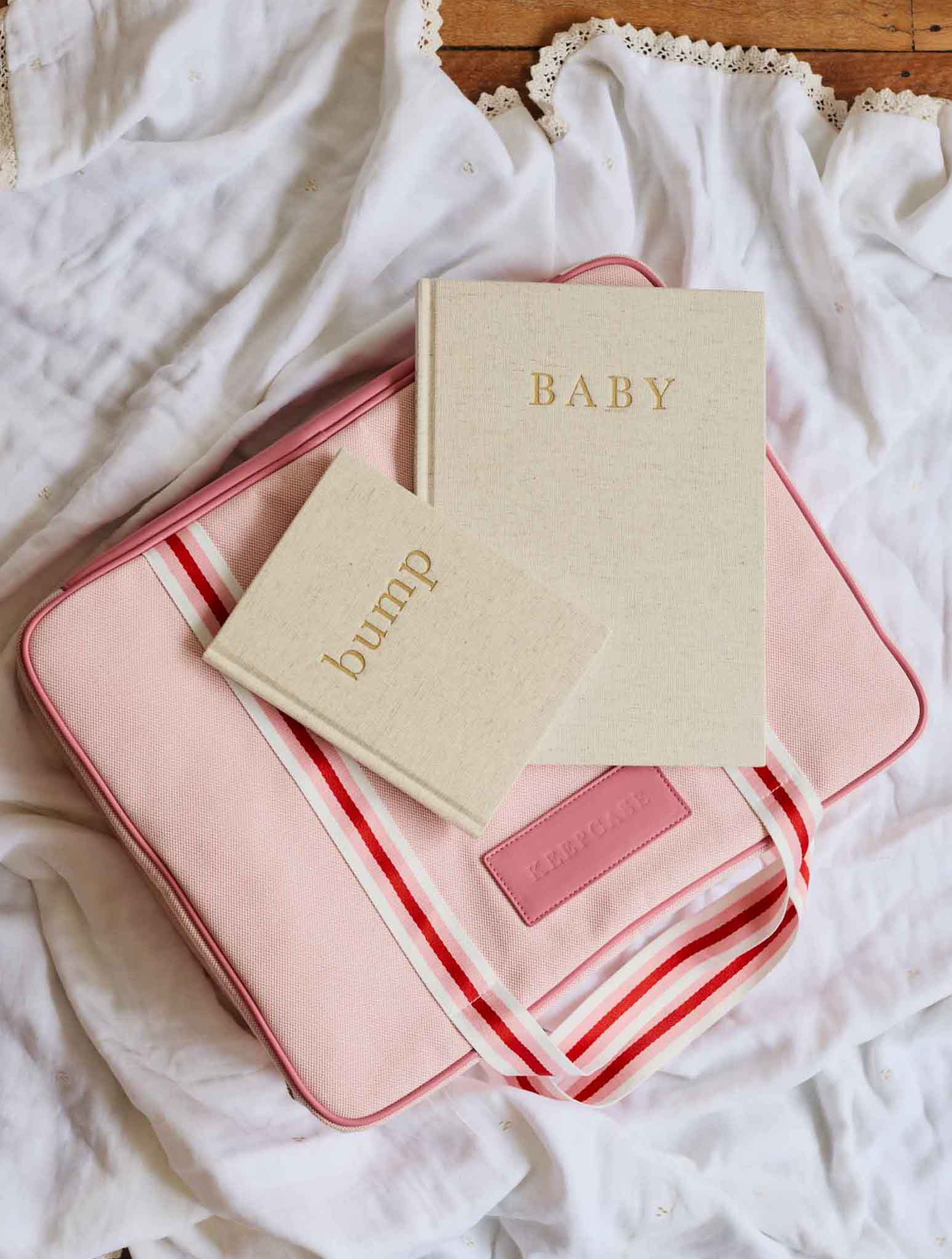 Keepcase Pink, Bump + Baby Five Years Oatmeal Bundle - Write To Me AU