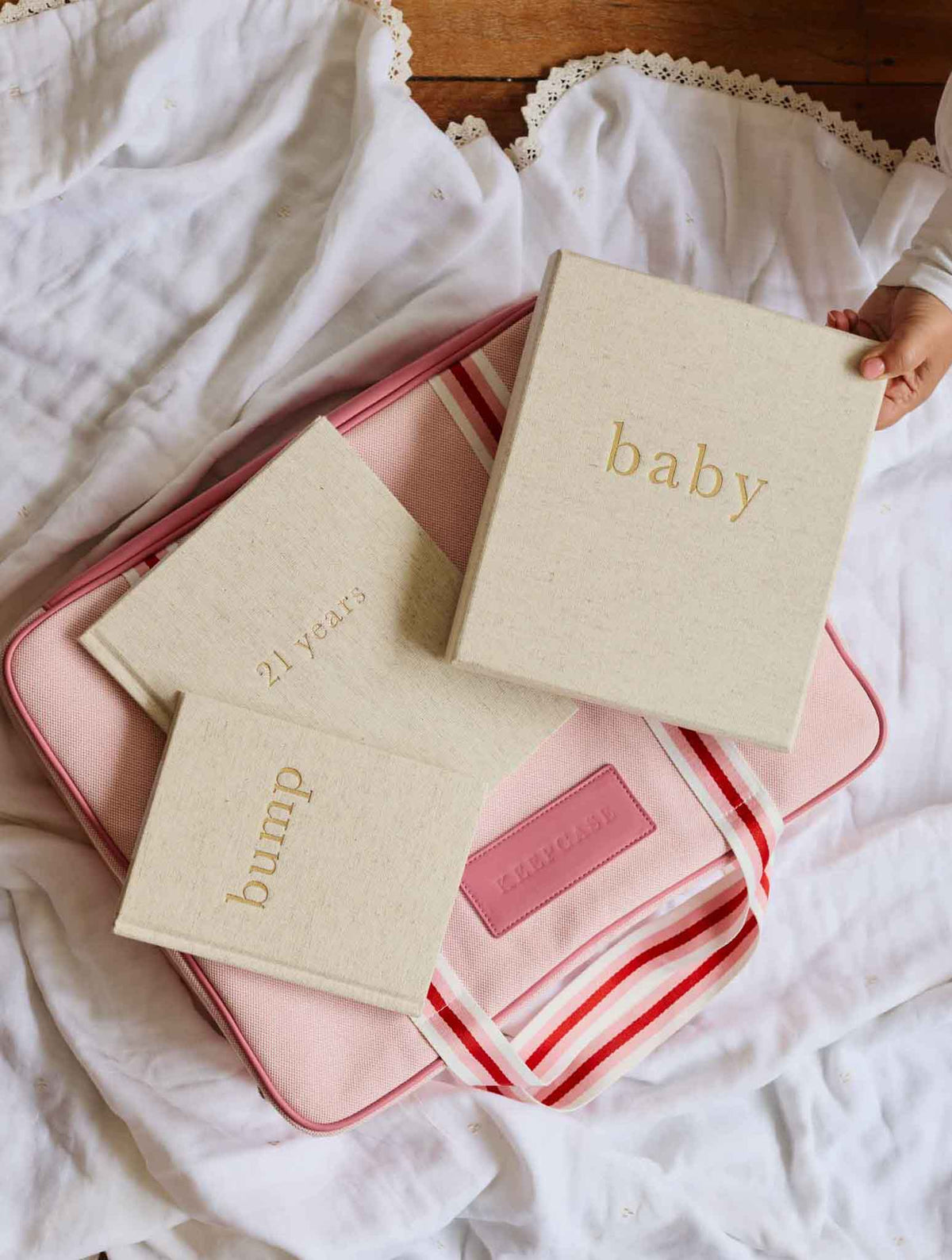 Keepcase Pink + Bump to 21 Years Oatmeal Bundle