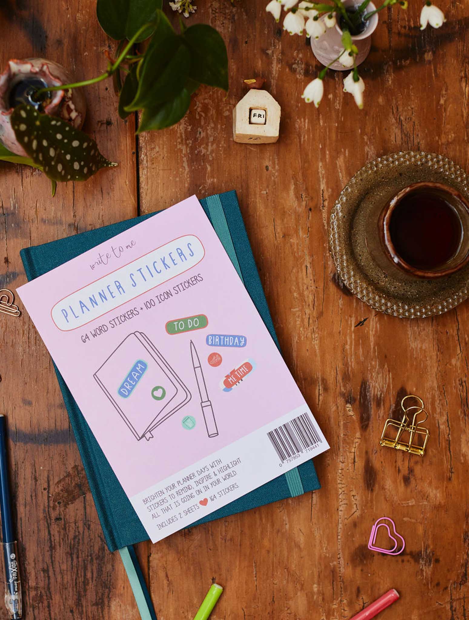 Mr. Wonderful Sticker book to personalize diaries and calendars