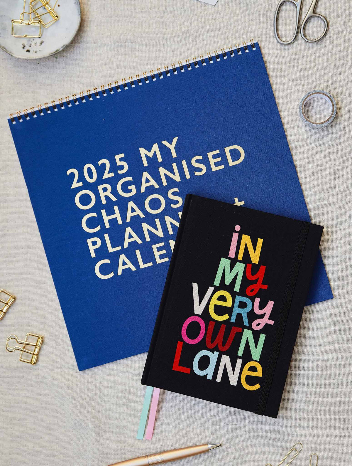 2025 Linen Calendar + Weekly Planner In My Lane Bundle + FREE GIFT!