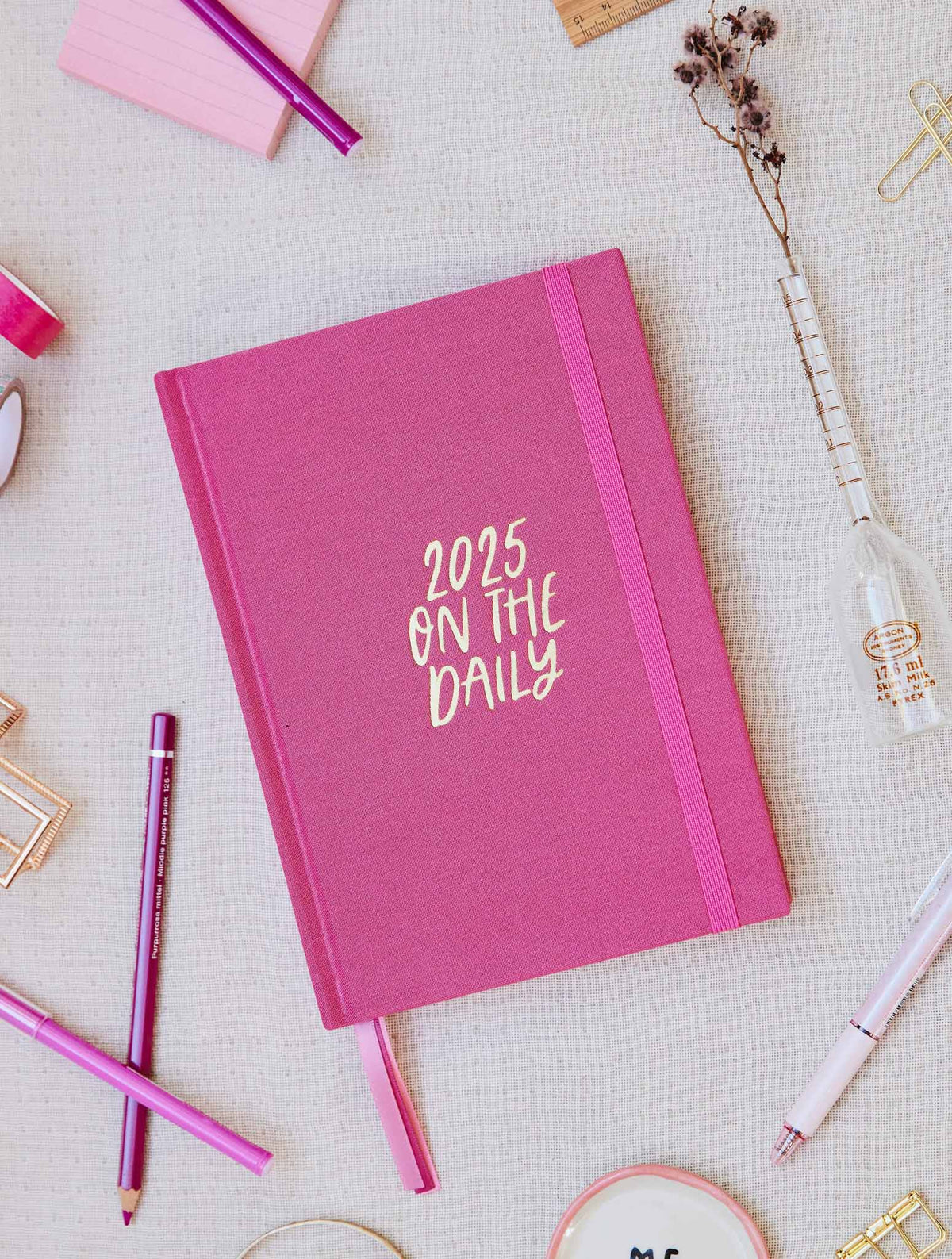 2025 On The Daily Planner + Open Book Violet Bundle + FREE PEN PACK!