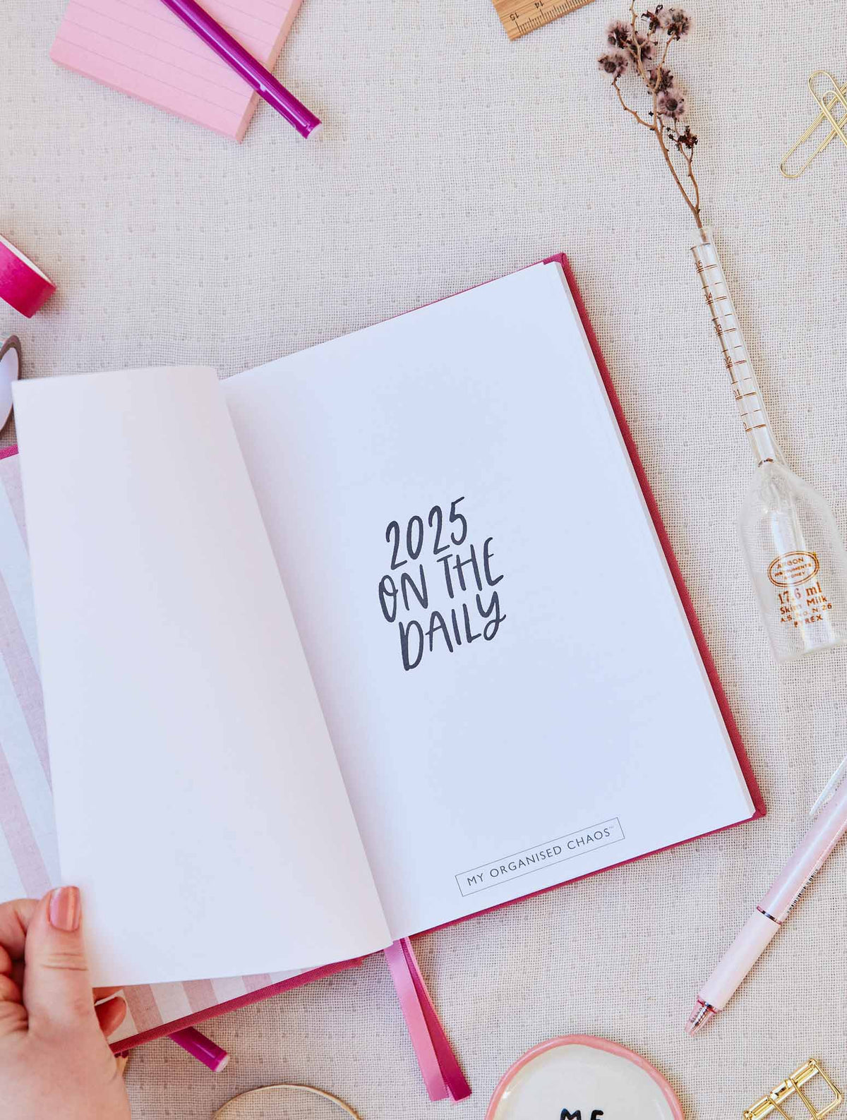 2025 On The Daily Planner + Open Book Violet Bundle + FREE PEN PACK!