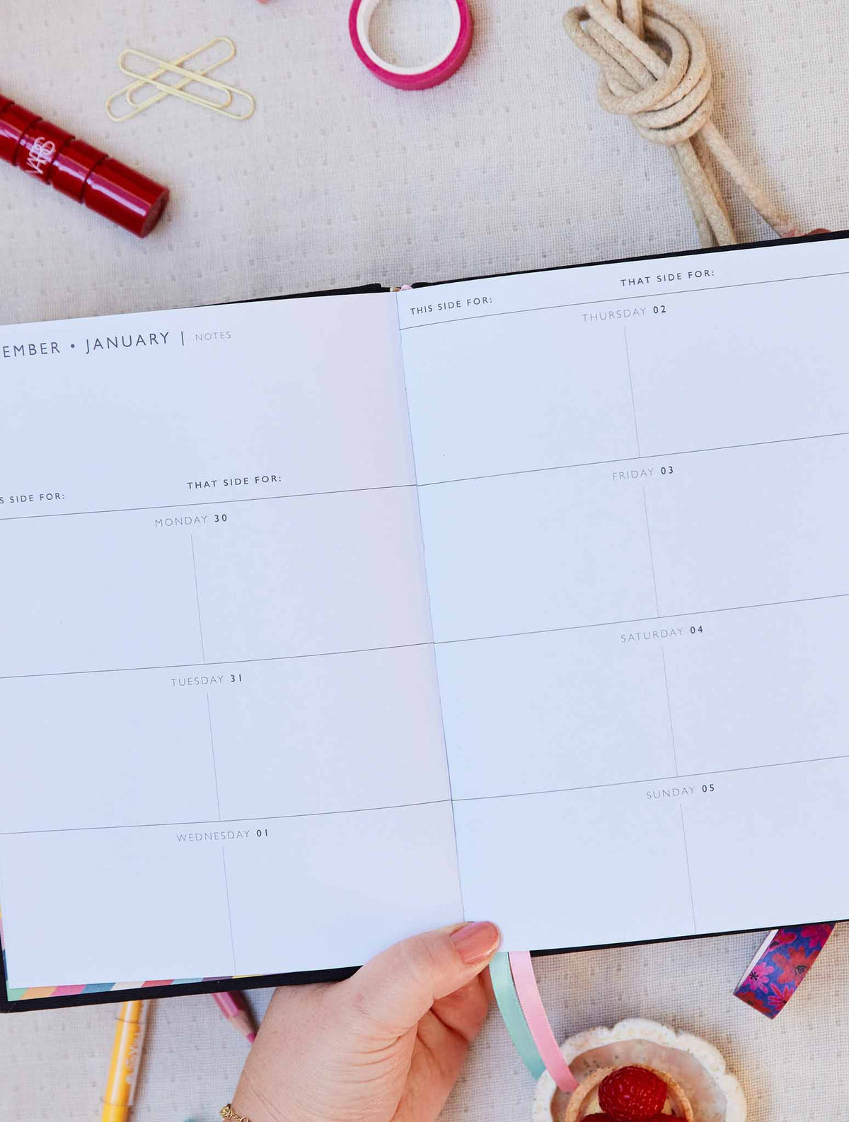 2025 Linen Calendar + Weekly Planner In My Lane Bundle + FREE GIFT!