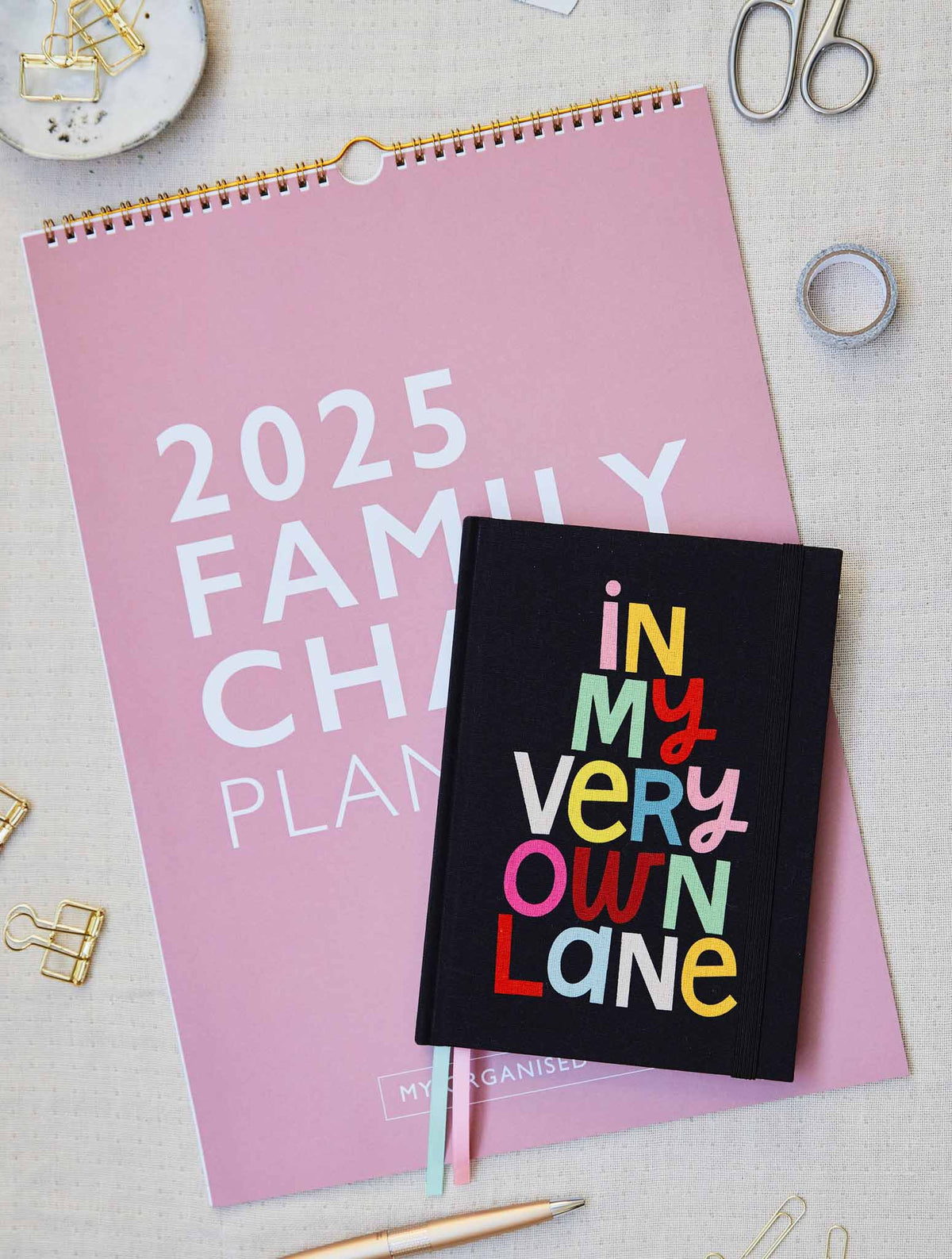 2025 Family Chaos + Weekly Planner In My Lane Bundle + FREE GIFT!