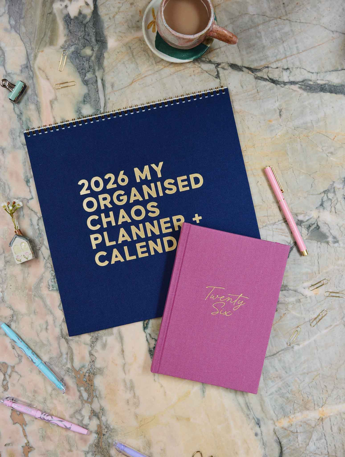2026 Linen Planner Navy + Weekly Planner Dusk Bundle