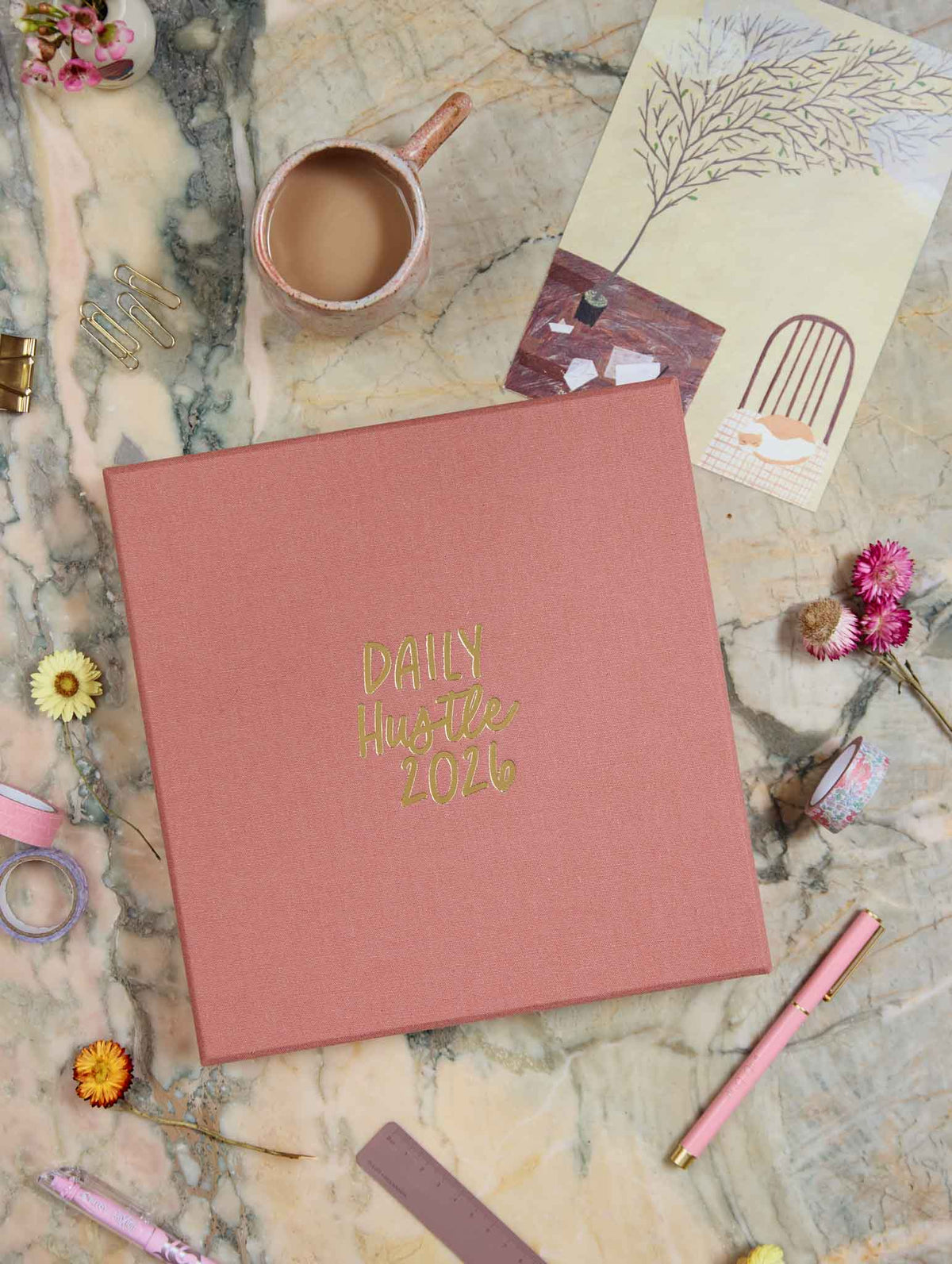 2026 Daily Hustle Planner. Rose. Preorder