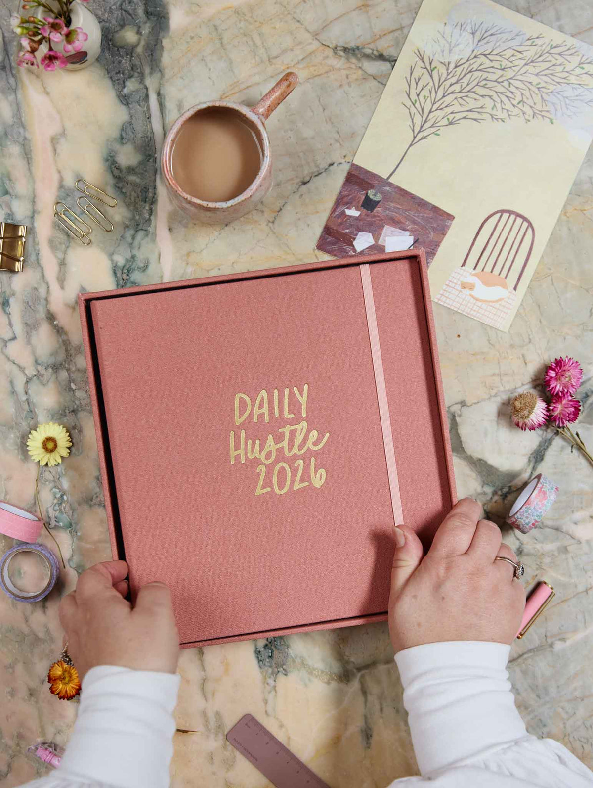 2026 Daily Hustle Planner. Rose. Preorder