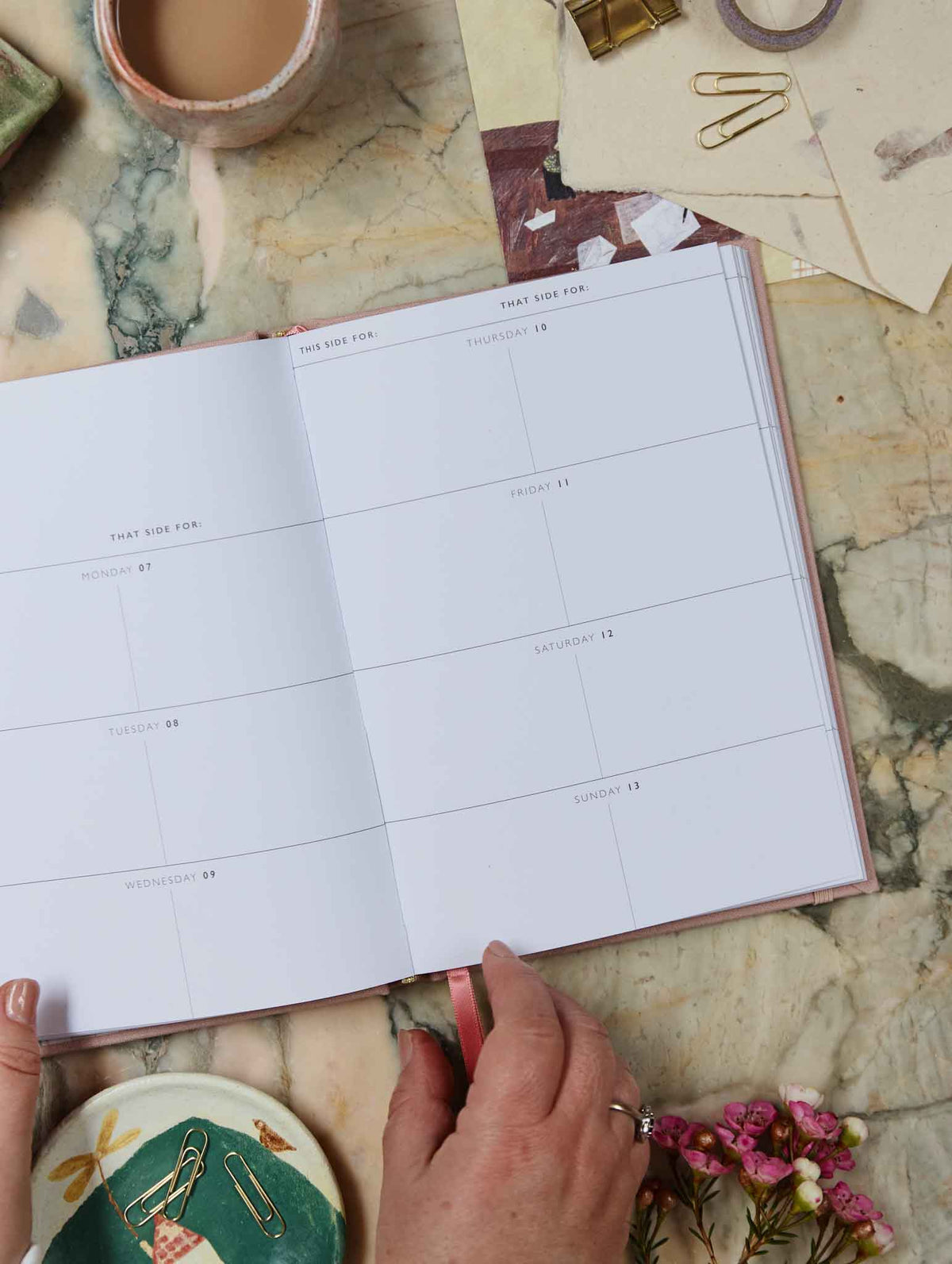 2026 Weekly Planner. Blush. Preorder