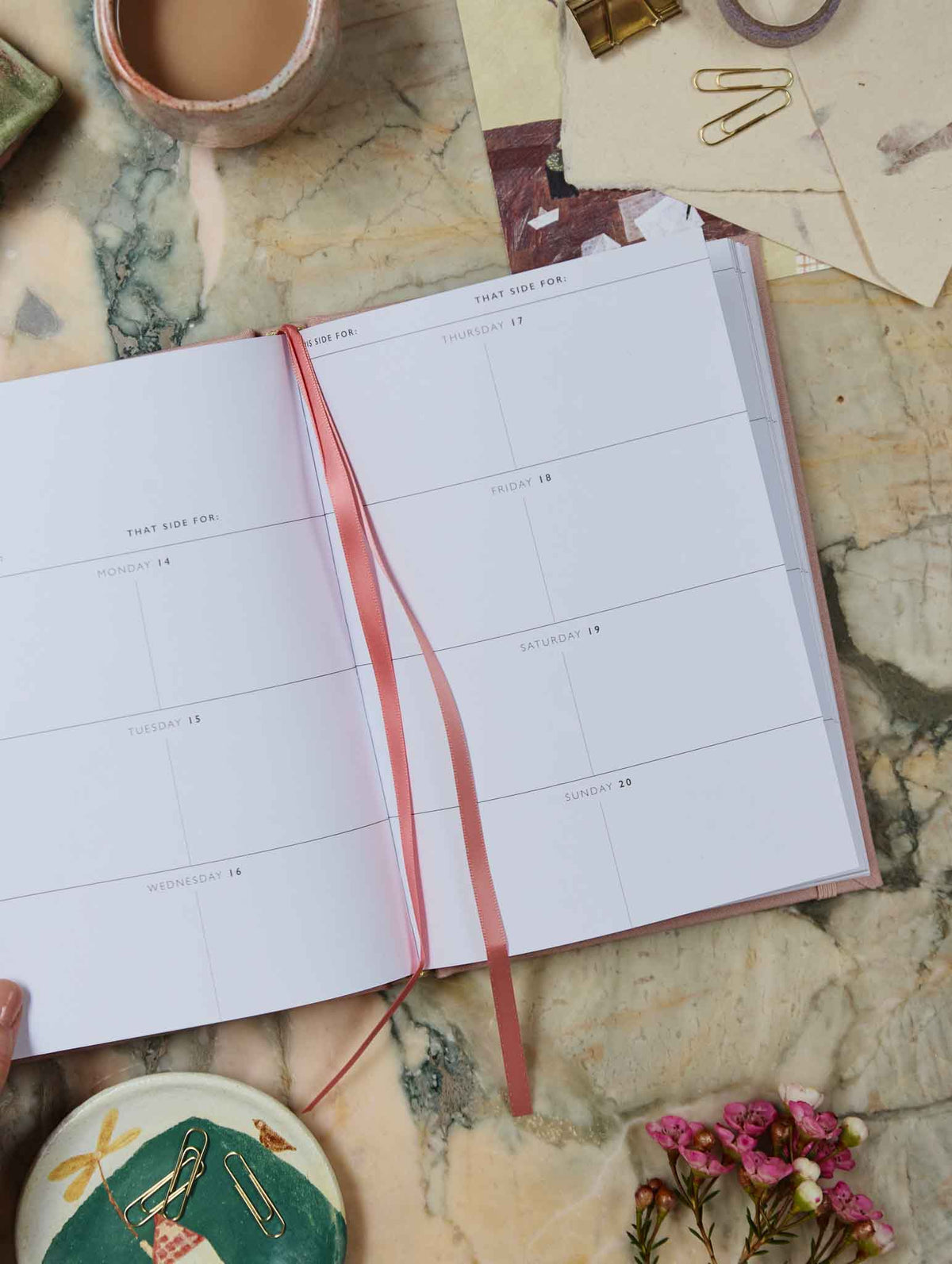2026 Weekly Planner. Blush. Preorder