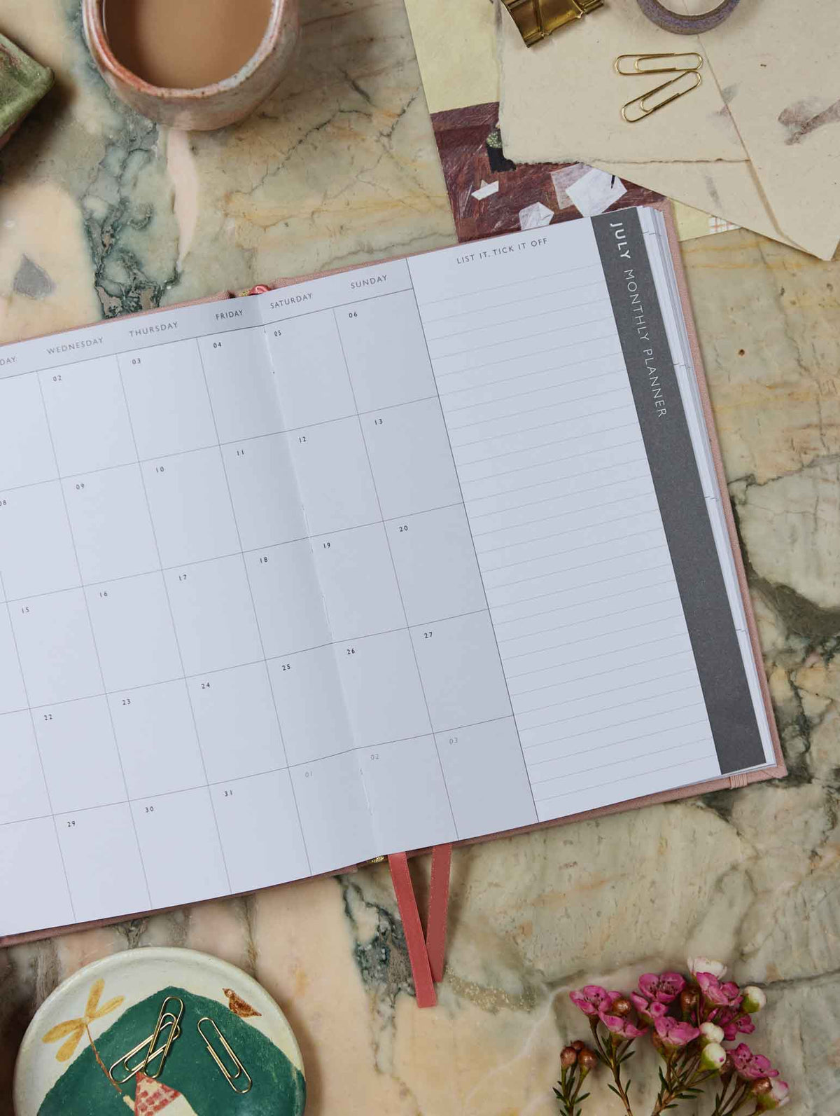 2026 Weekly Planner. Blush. Preorder