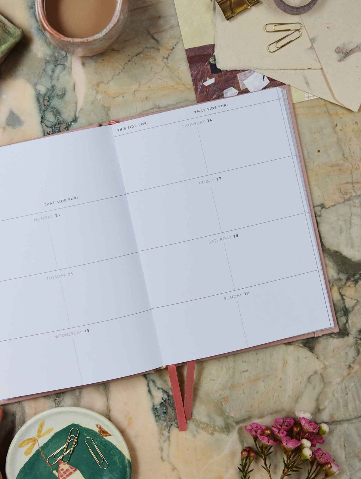 2026 Weekly Planner. Blush. Preorder