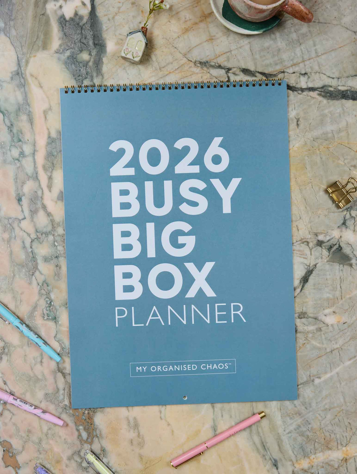 2026 Big Box Wall Planner + Weekly Planner Blush Bundle
