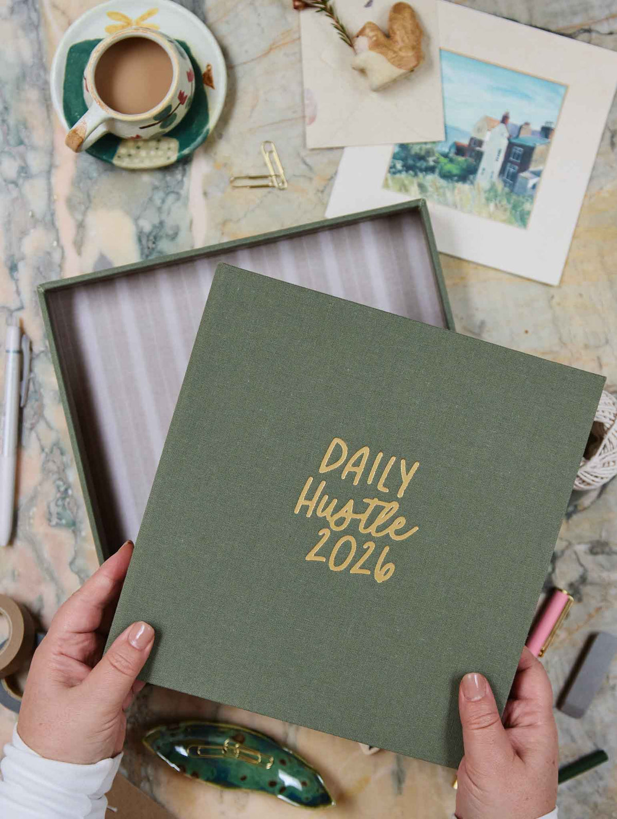 2026 Daily Hustle Planner. Pistachio. Preorder