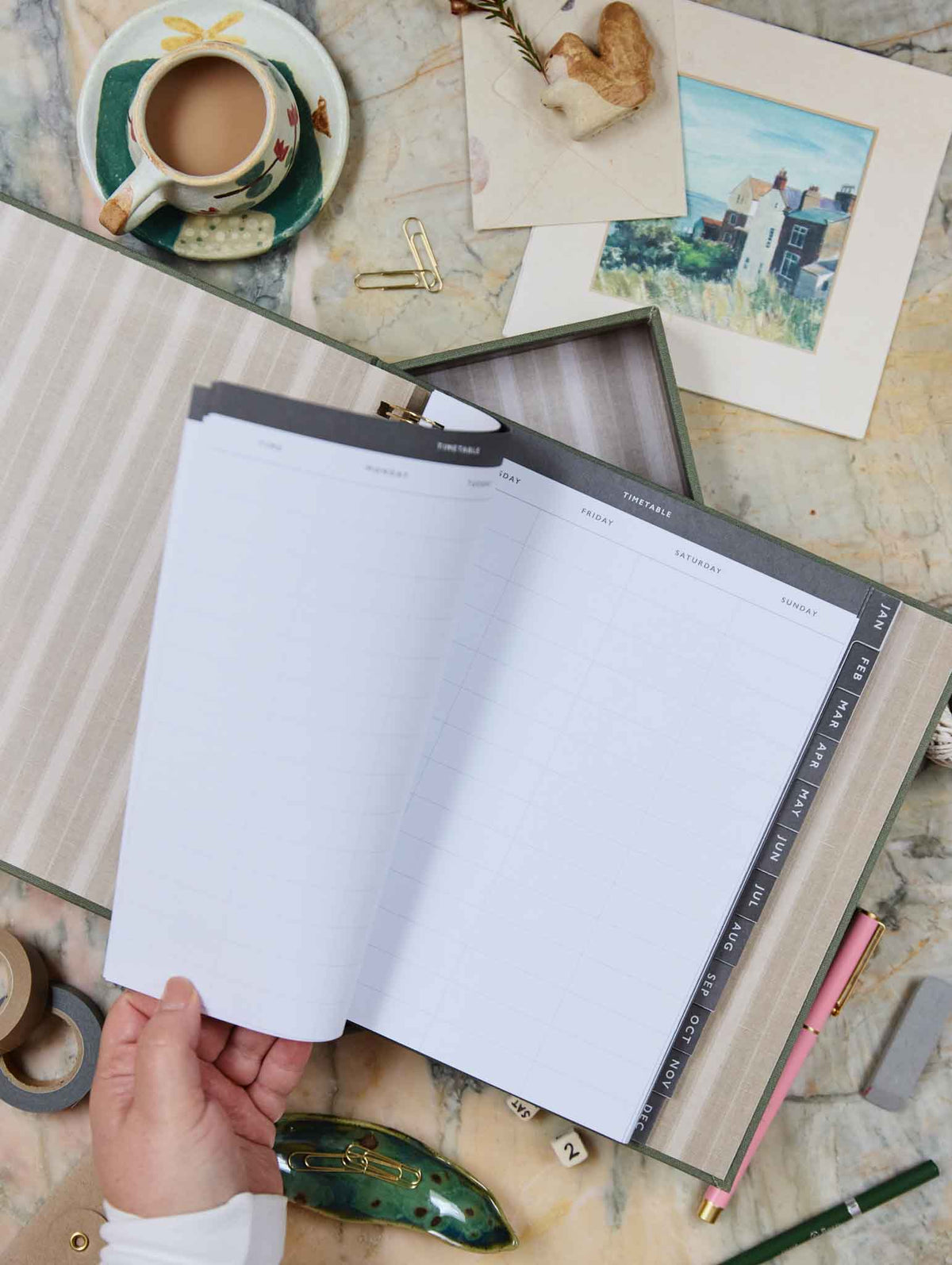 2026 Daily Hustle Planner. Pistachio. Preorder