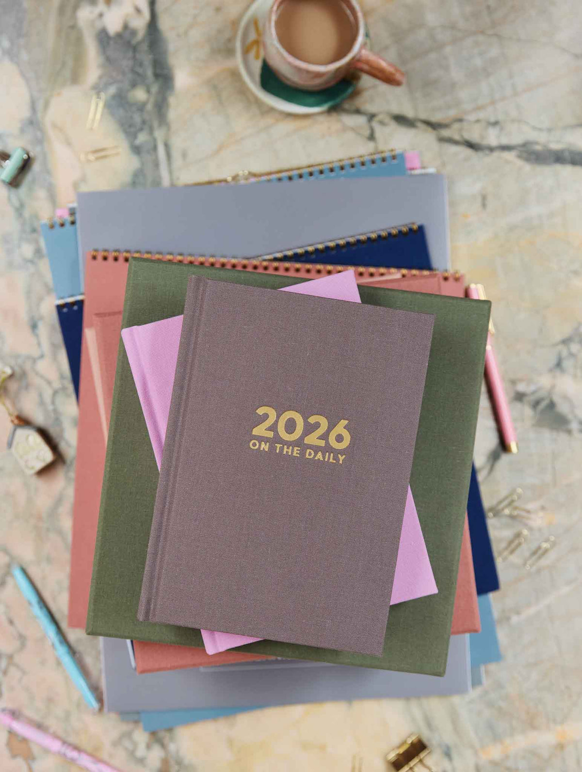 2026 On The Daily Planner. Stone. Preorder