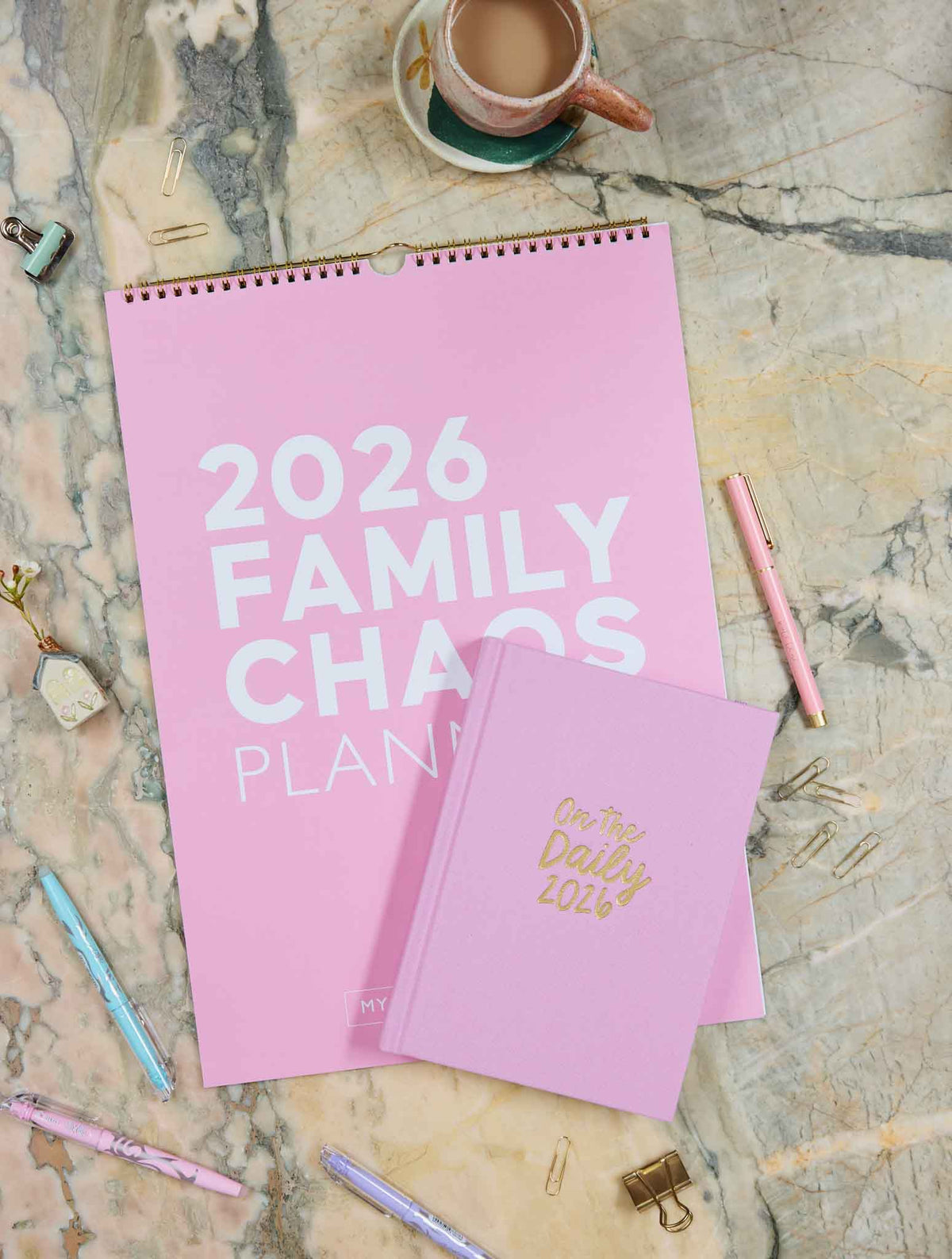 2026 Family Chaos Planner + On The Daily Planner Sorbet Bundle