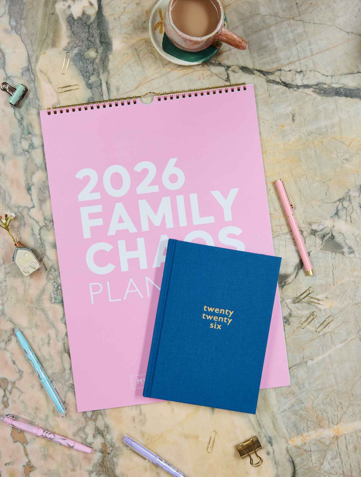 2026 Family Chaos Planner + Weekly Planner Sky Bundle