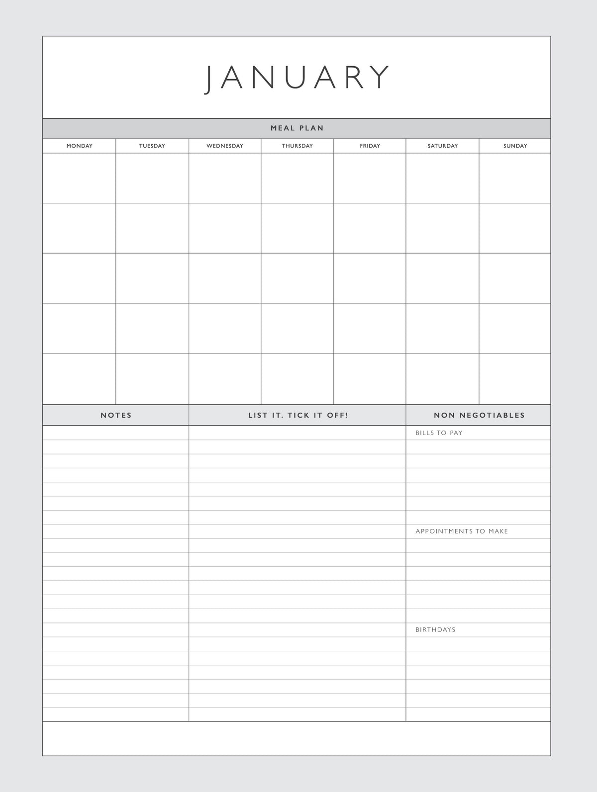 2026 Home Hustle Planner + Weekly Planner Flowers Bundle