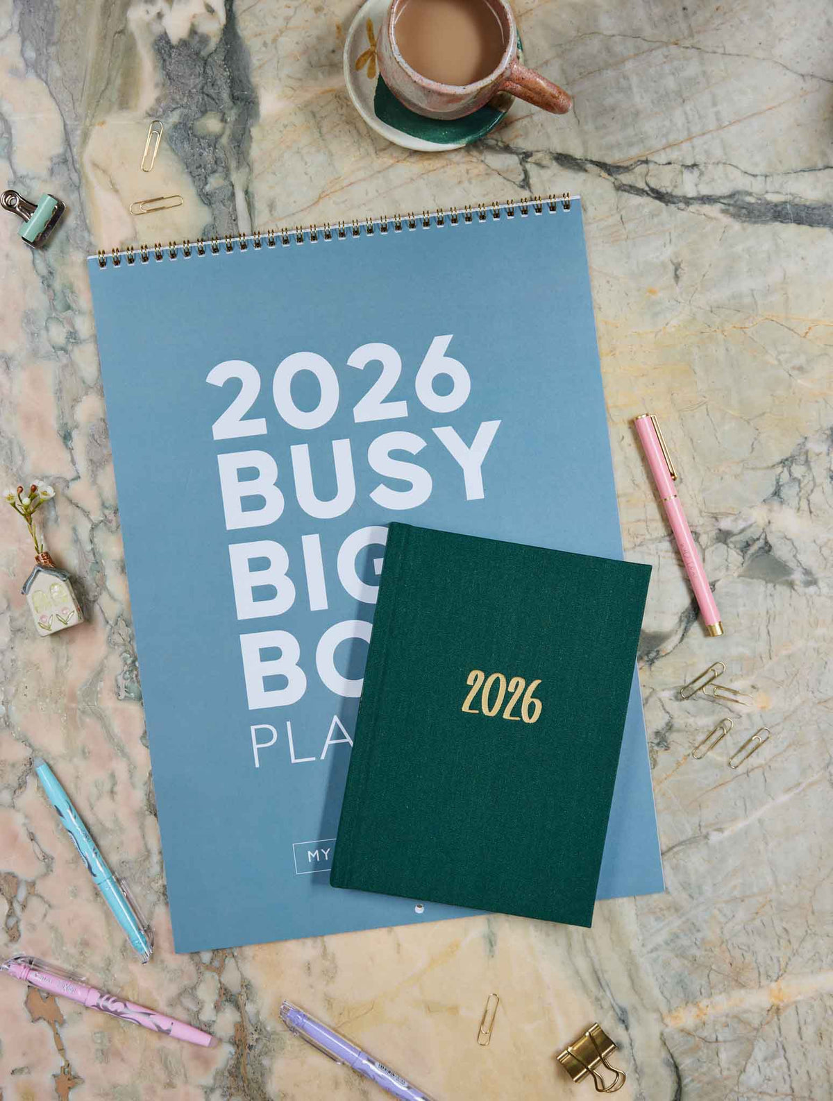 2026 Big Box Wall Planner + Weekly Planner Fern Bundle