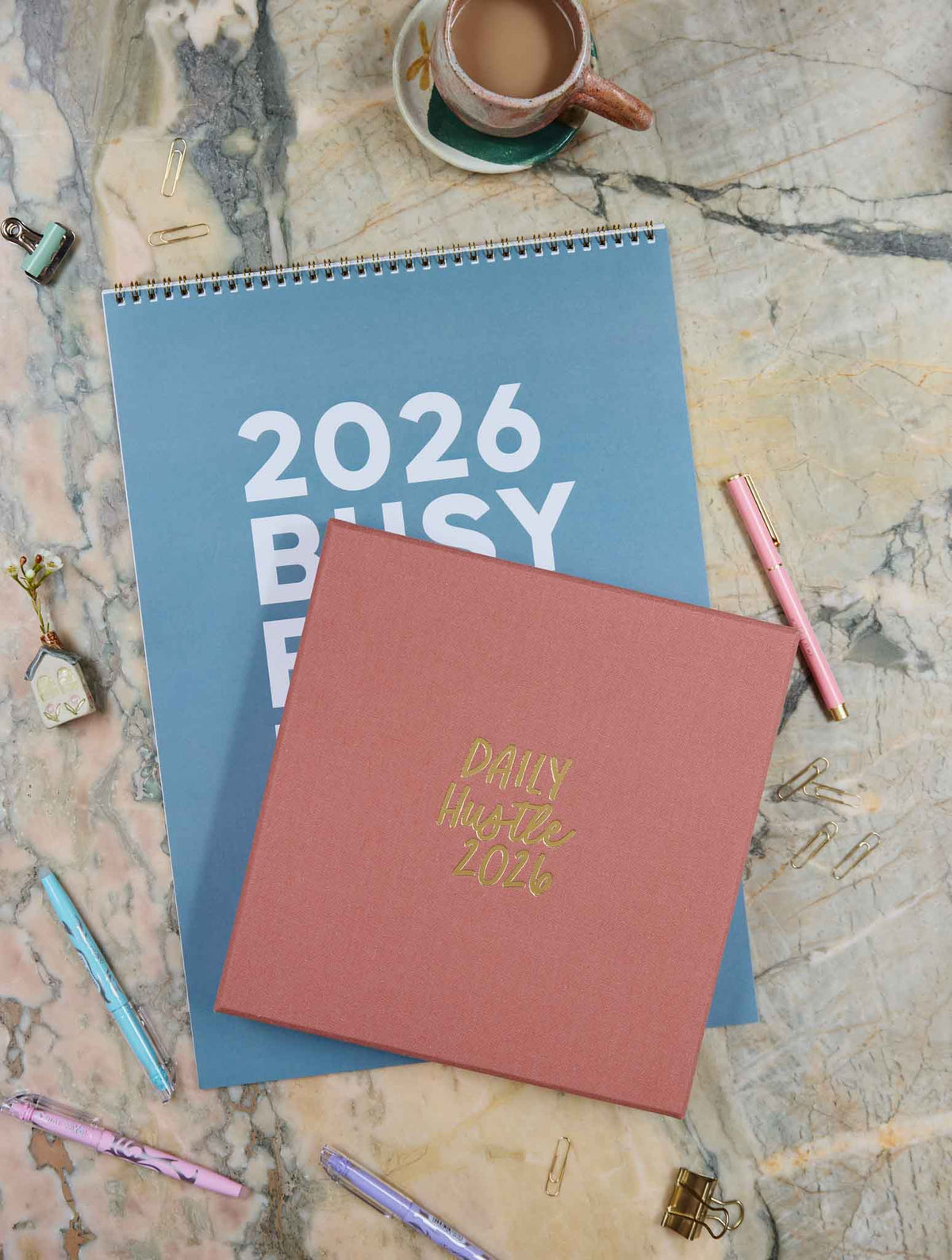 2026 Big Box Wall Planner + Daily Hustle Rose Bundle