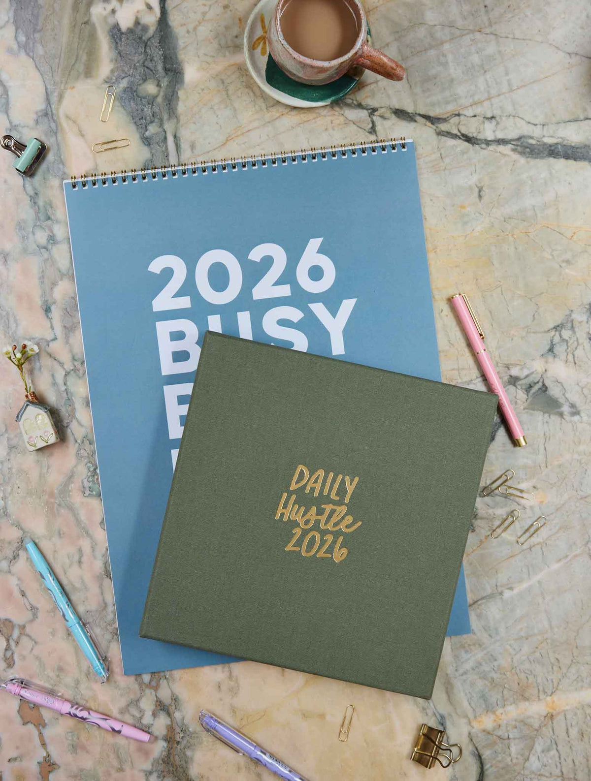 2026 Big Box Wall Planner + Daily Hustle Pistachio Bundle