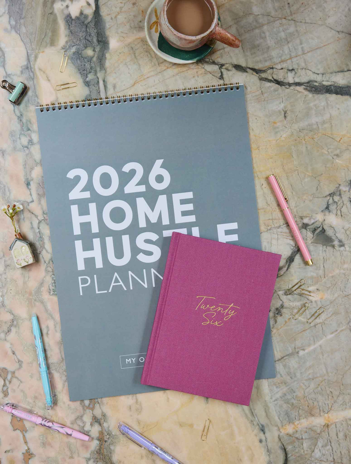 2026 Home Hustle Planner + Weekly Planner Dusk Bundle