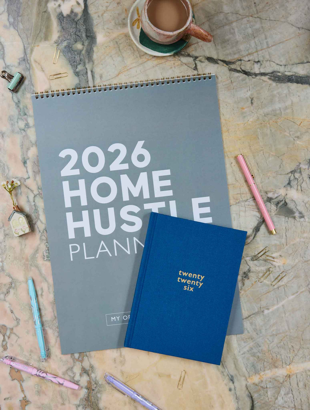 2026 Home Hustle Planner + Weekly Planner Sky Bundle