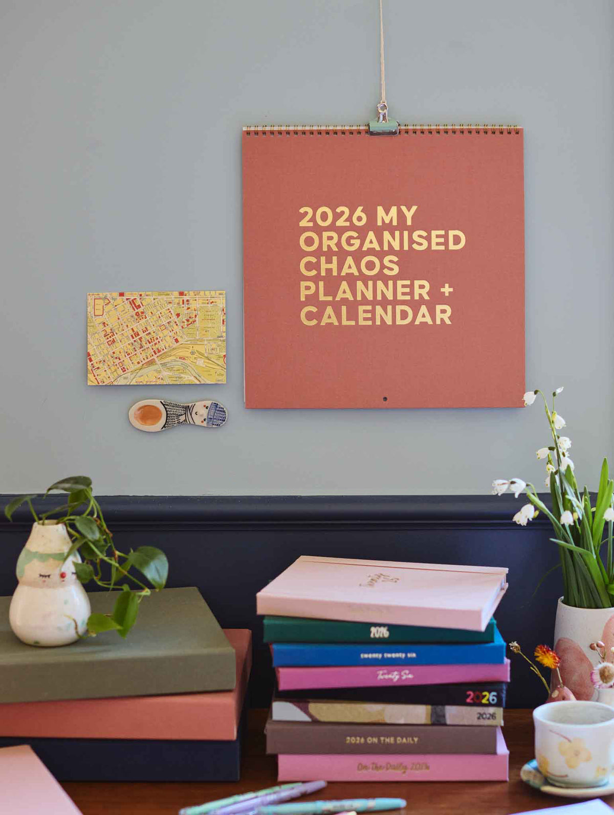 2026 Linen Planner &amp; Calendar. Rose. Preorder