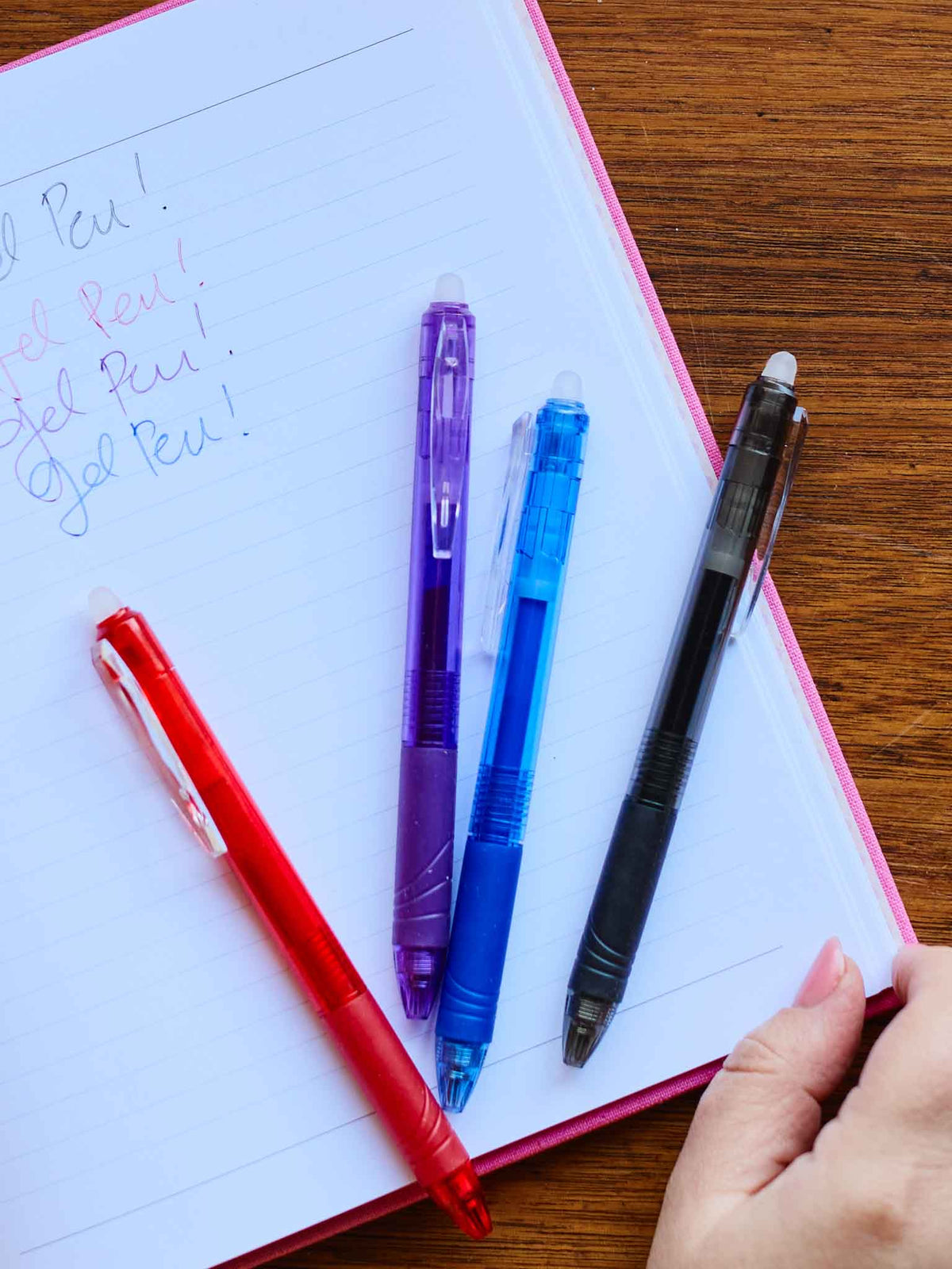 Erasable Pens. Assorted 4 Pack