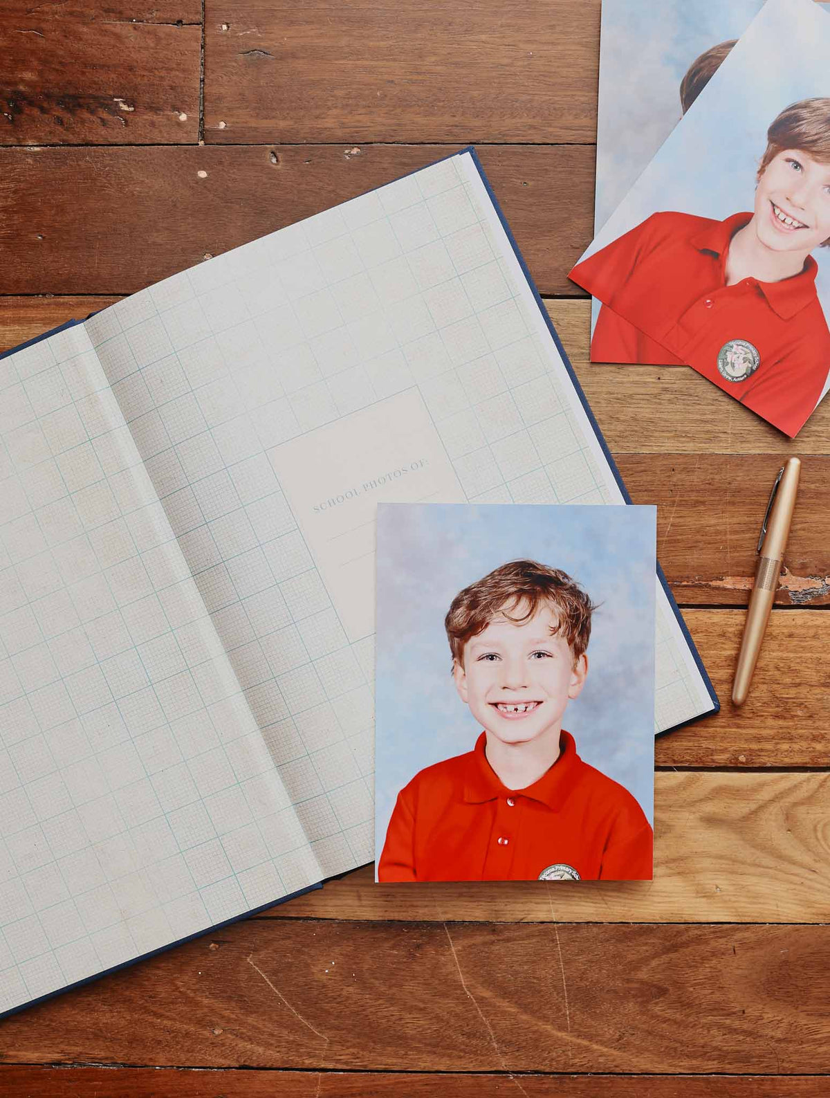 School Photos. Royal Blue