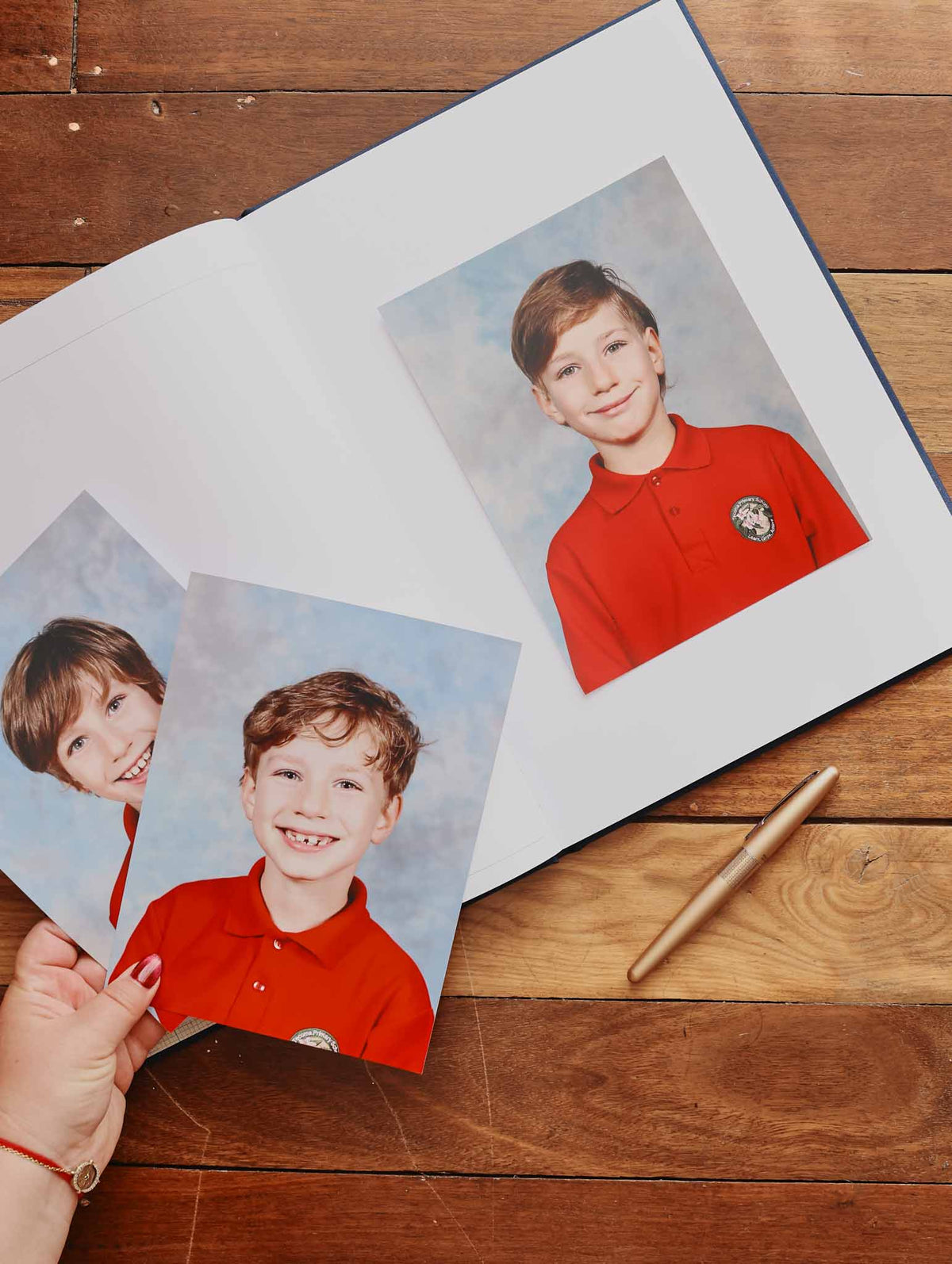 School Photos. Royal Blue
