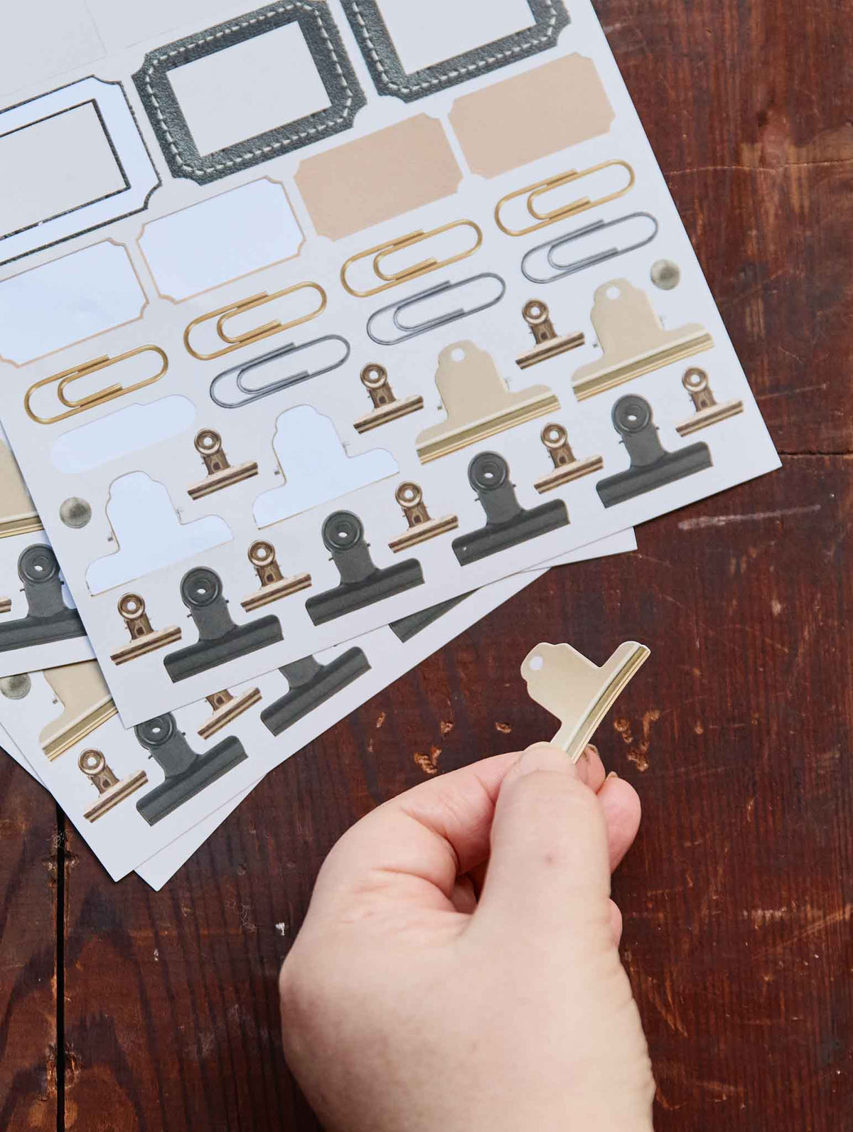 Clips + Title Plaque Stickers Pack. Preorder
